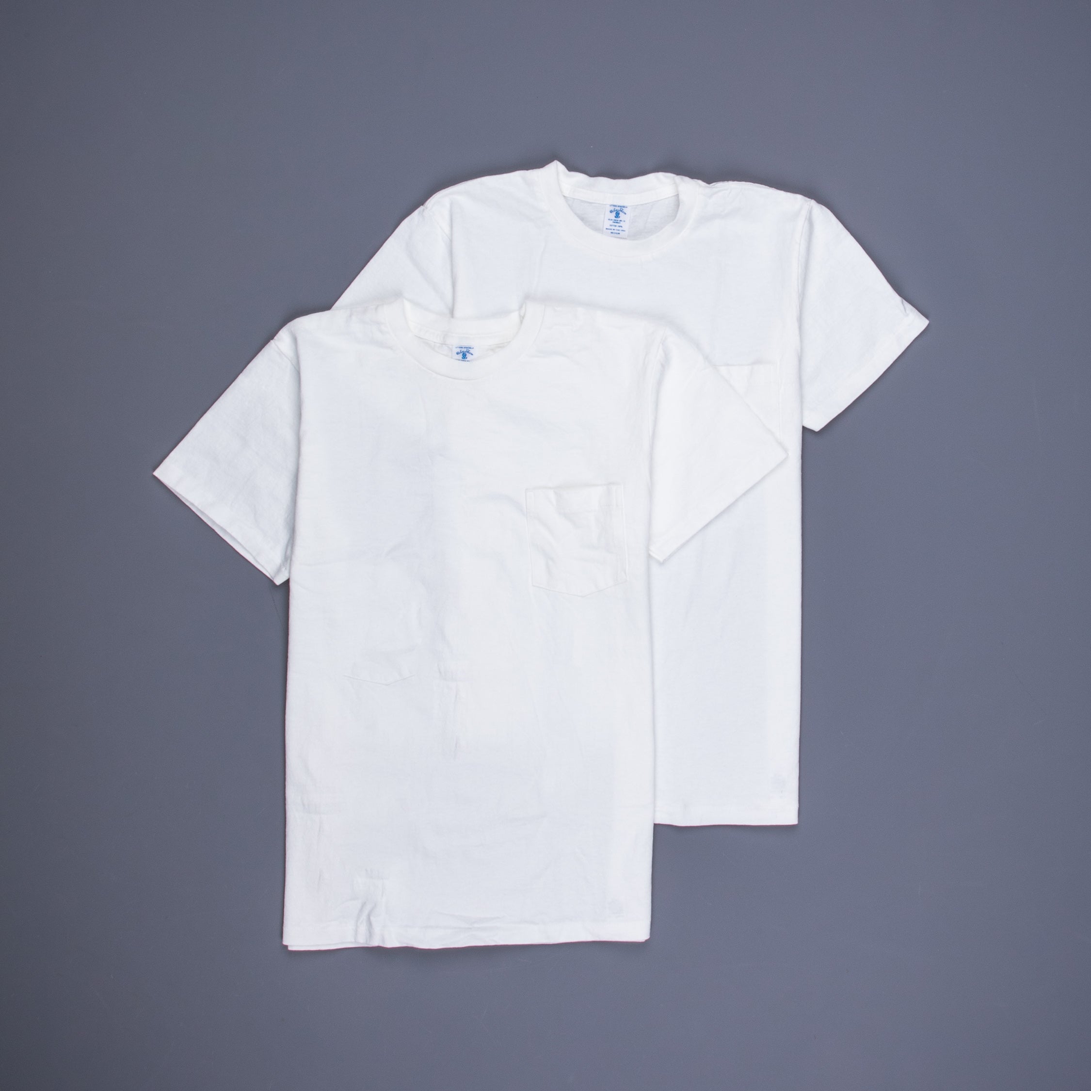 Velva Sheen 2 pack pocket tee 2 white