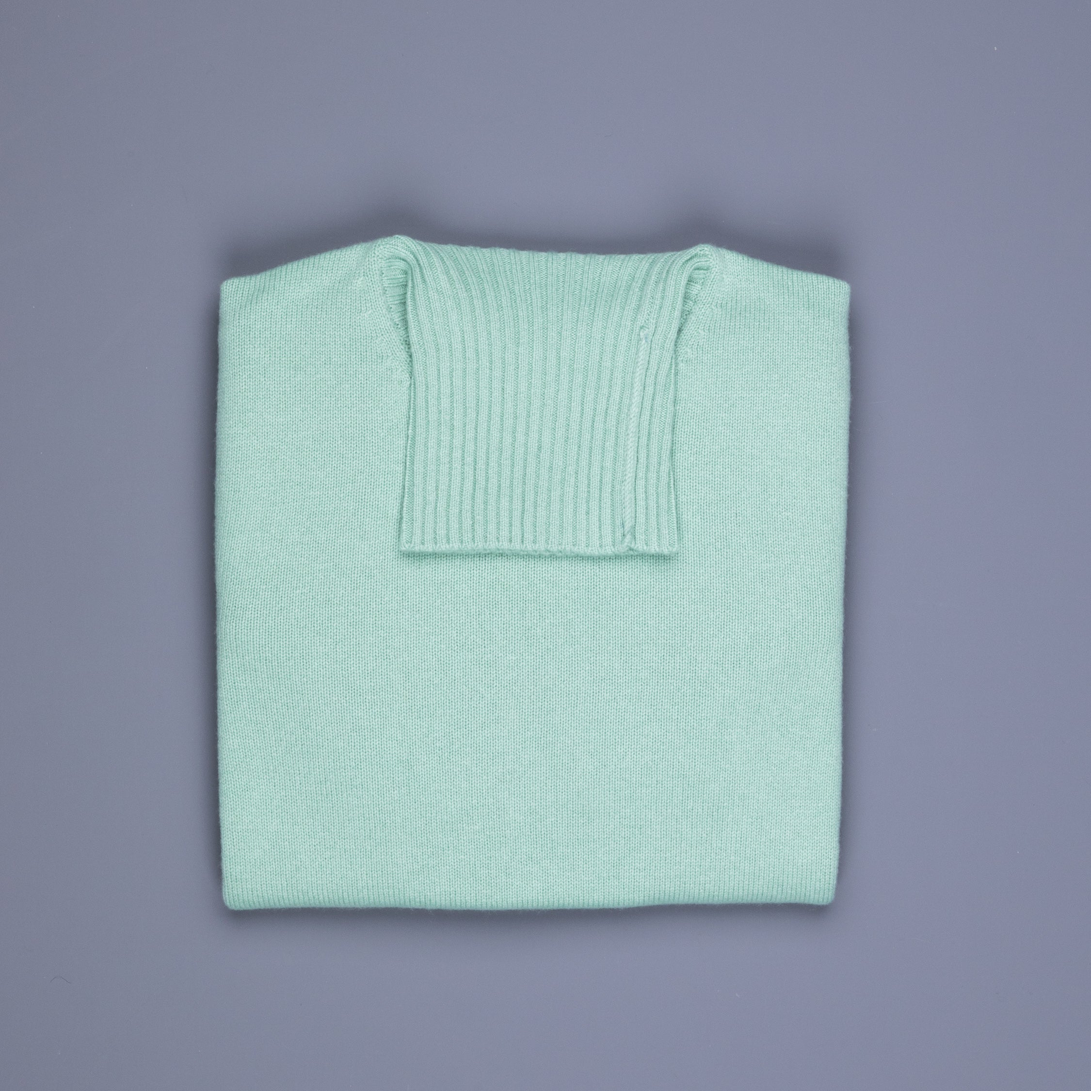 Drumohr Cashmere Dolcevita Turtleneck Verde Laguna