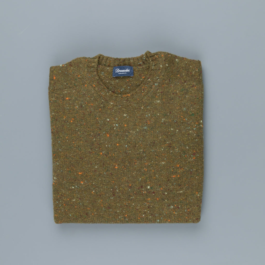 Drumohr Sherwood Crew Neck Donegal Oliva