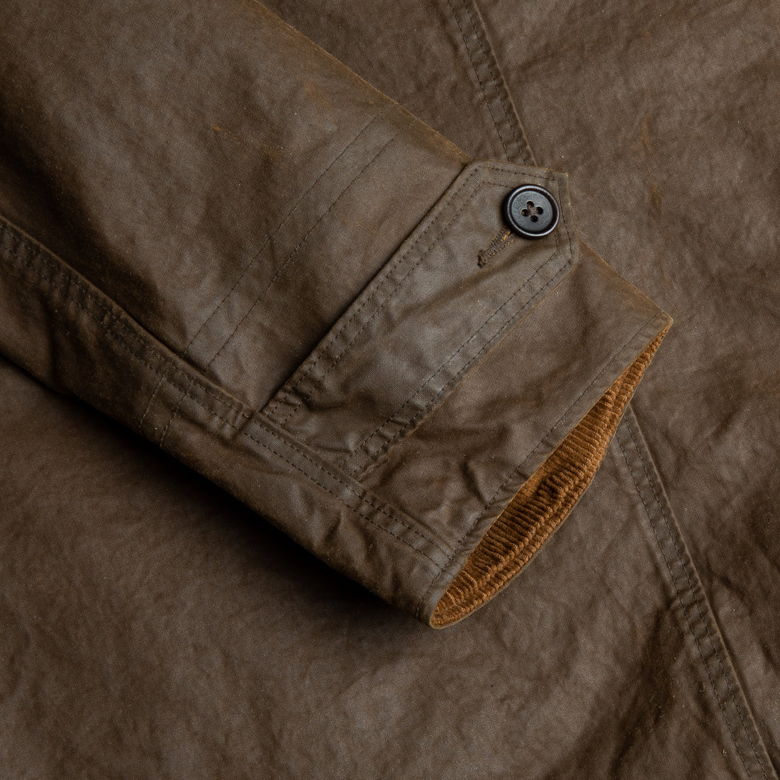 rrl waxed cotton liner jacket