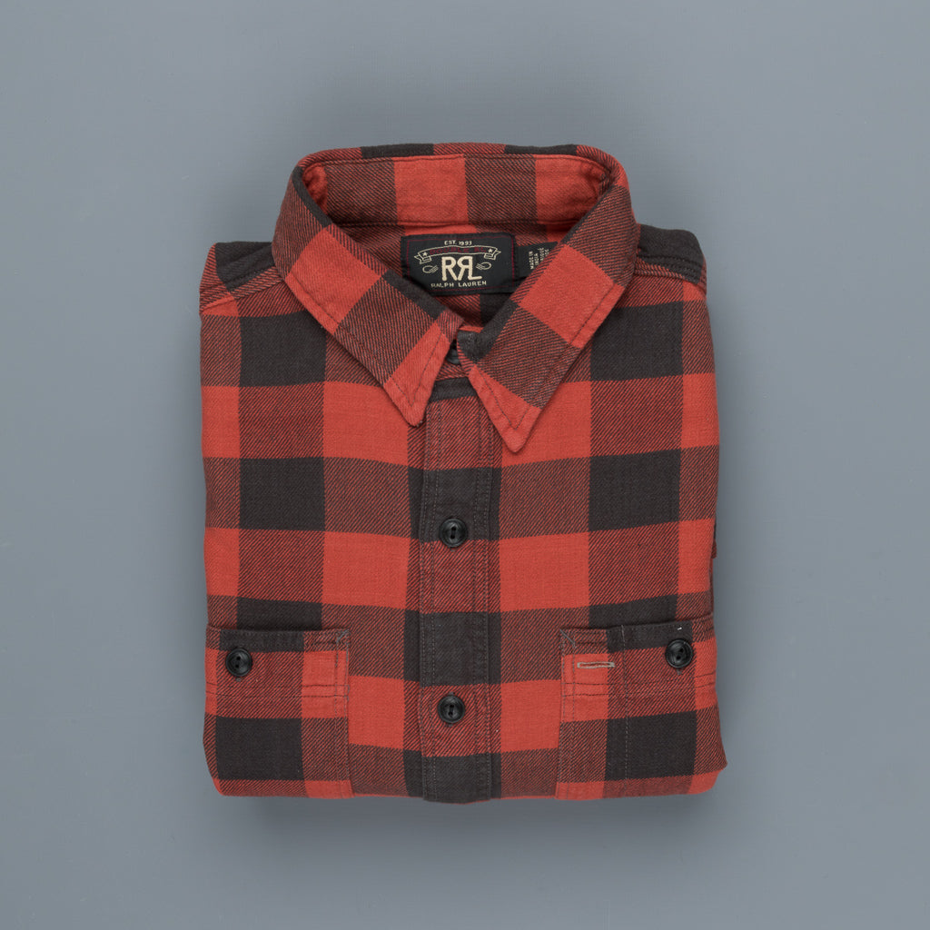 RRL Catalogue Workshirt Brushed Ombre plaid – Frans Boone Store