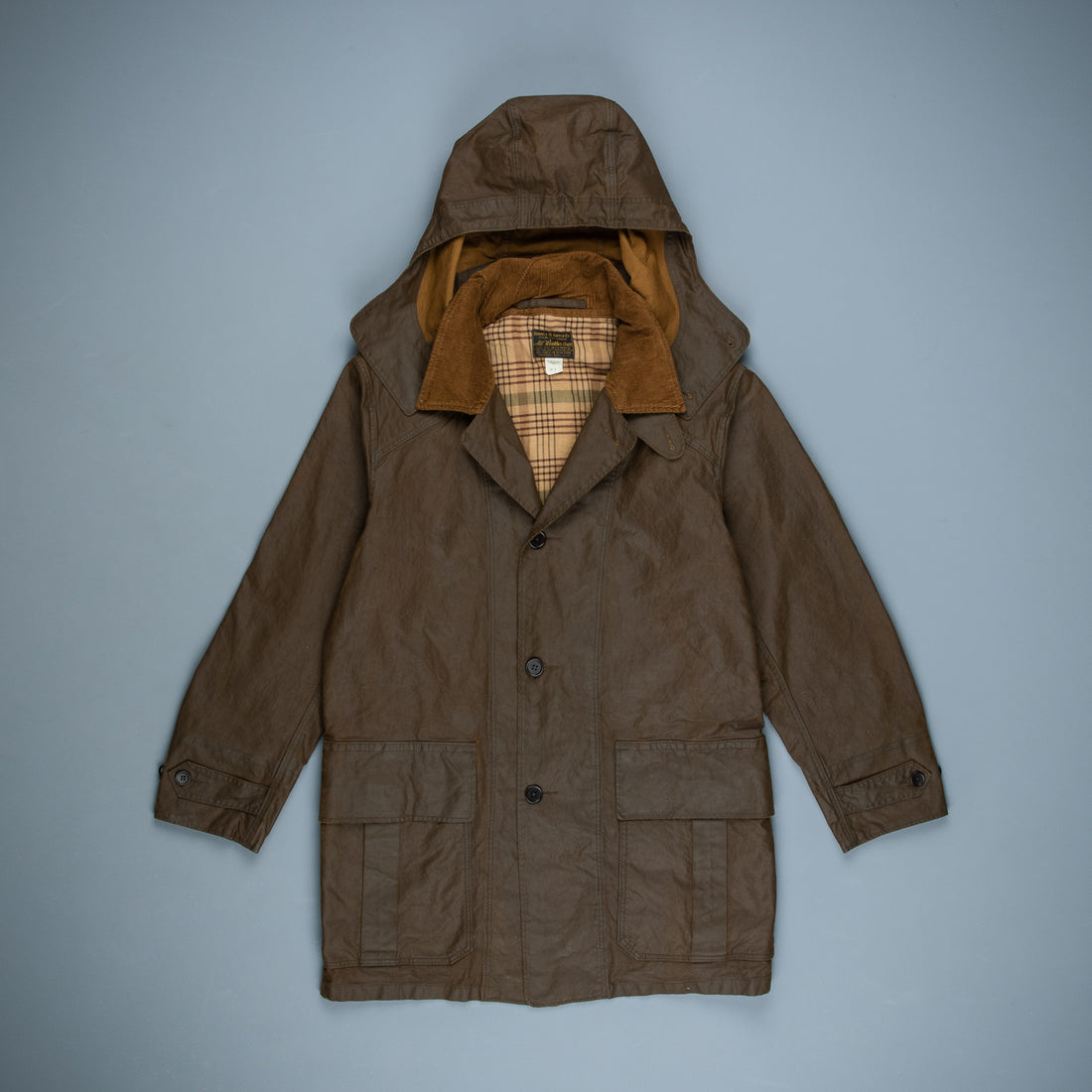 rrl waxed cotton liner jacket