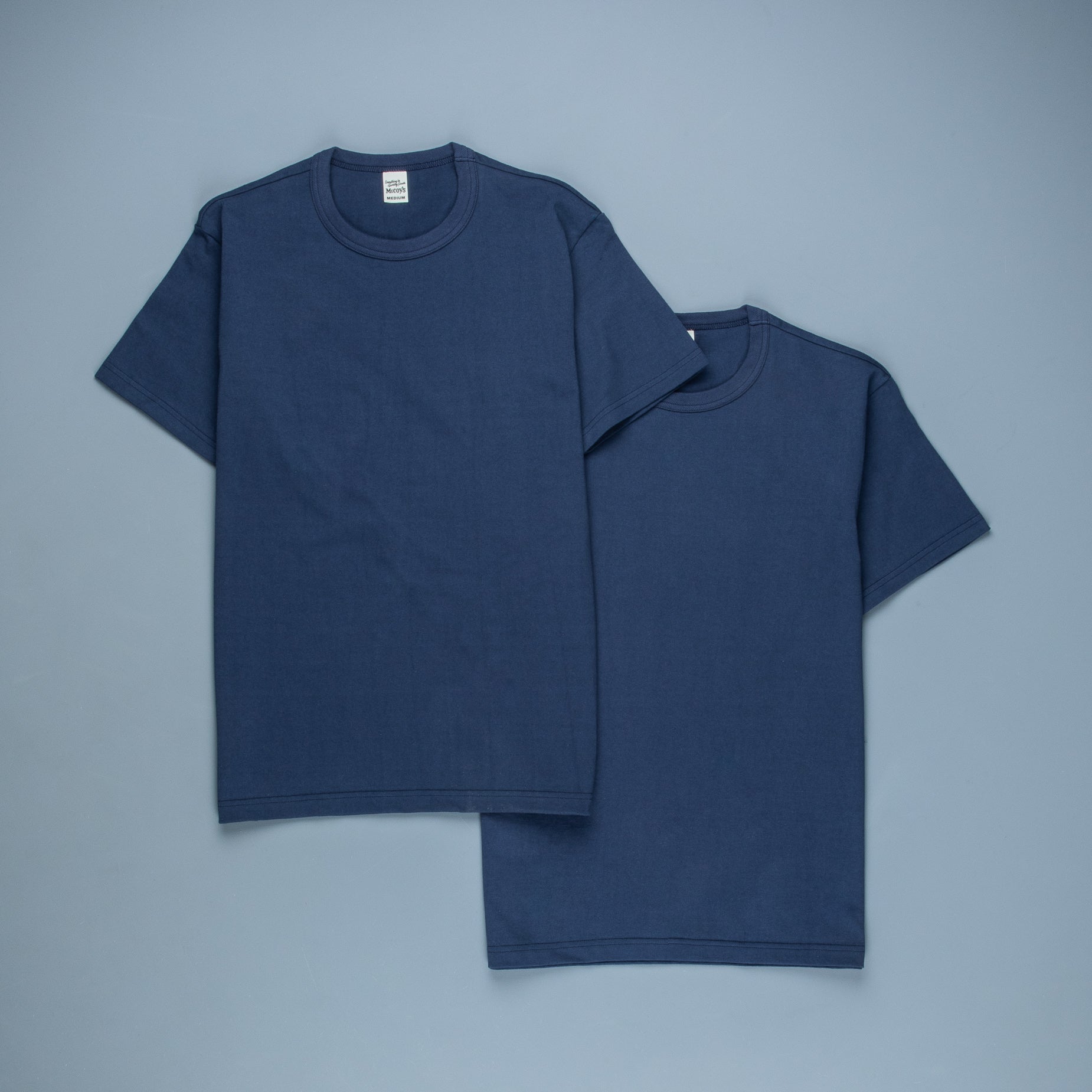 The Real McCoy's 2 Pack Crew Neck Tee Navy