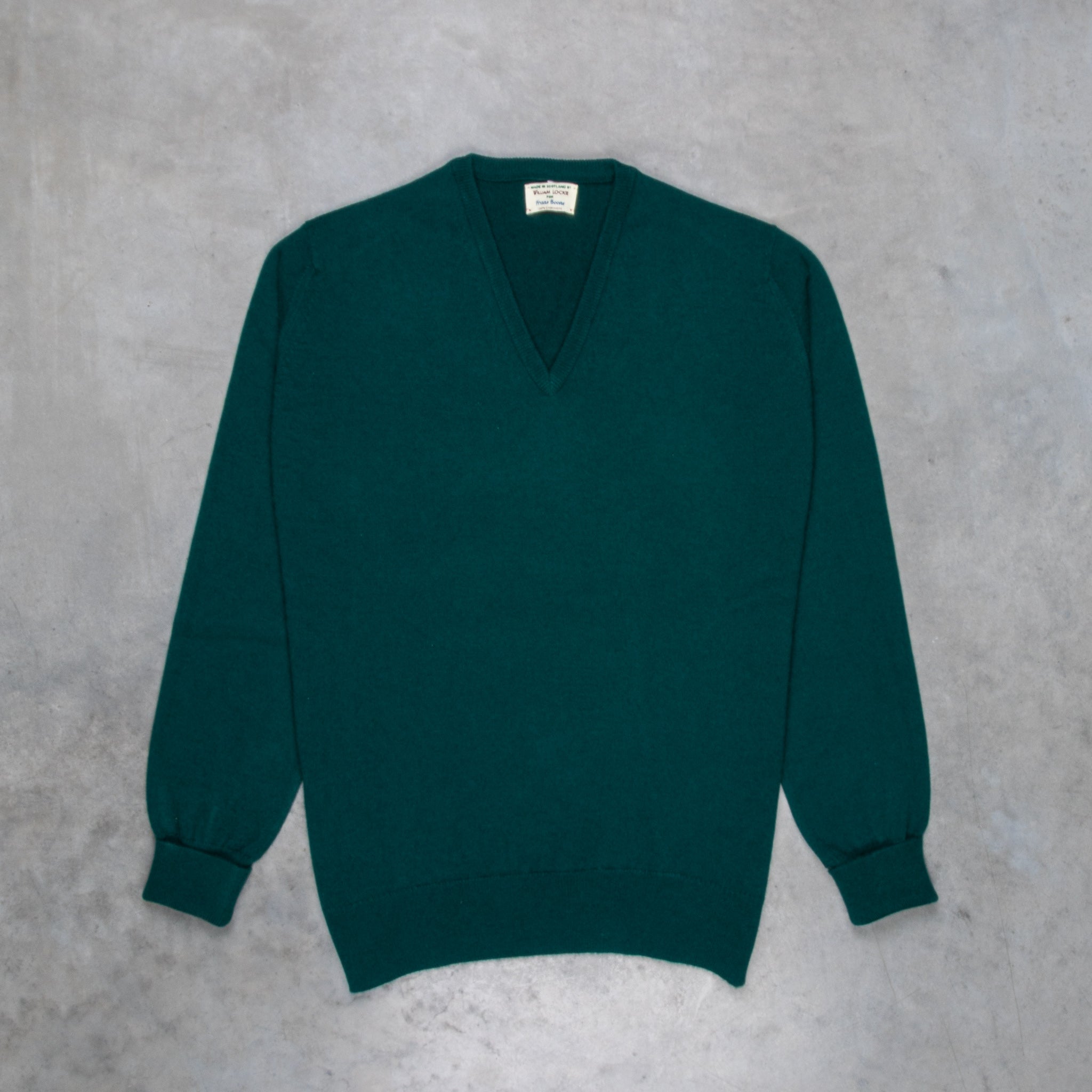 William Lockie Oxton Cashmere V-Neck Holly