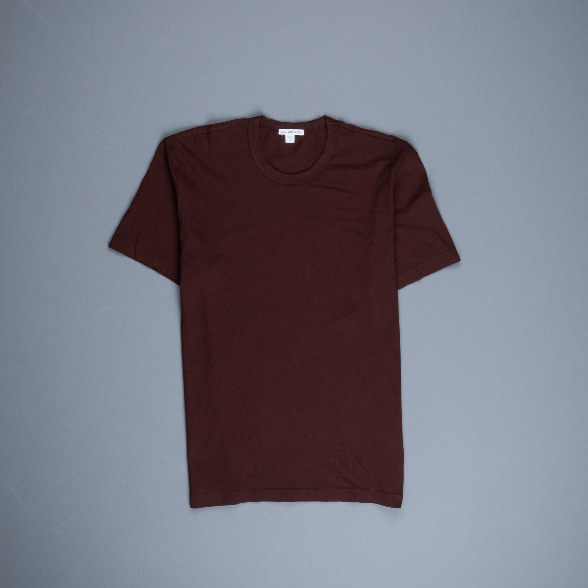 James Perse Crew Neck Tee Maroon