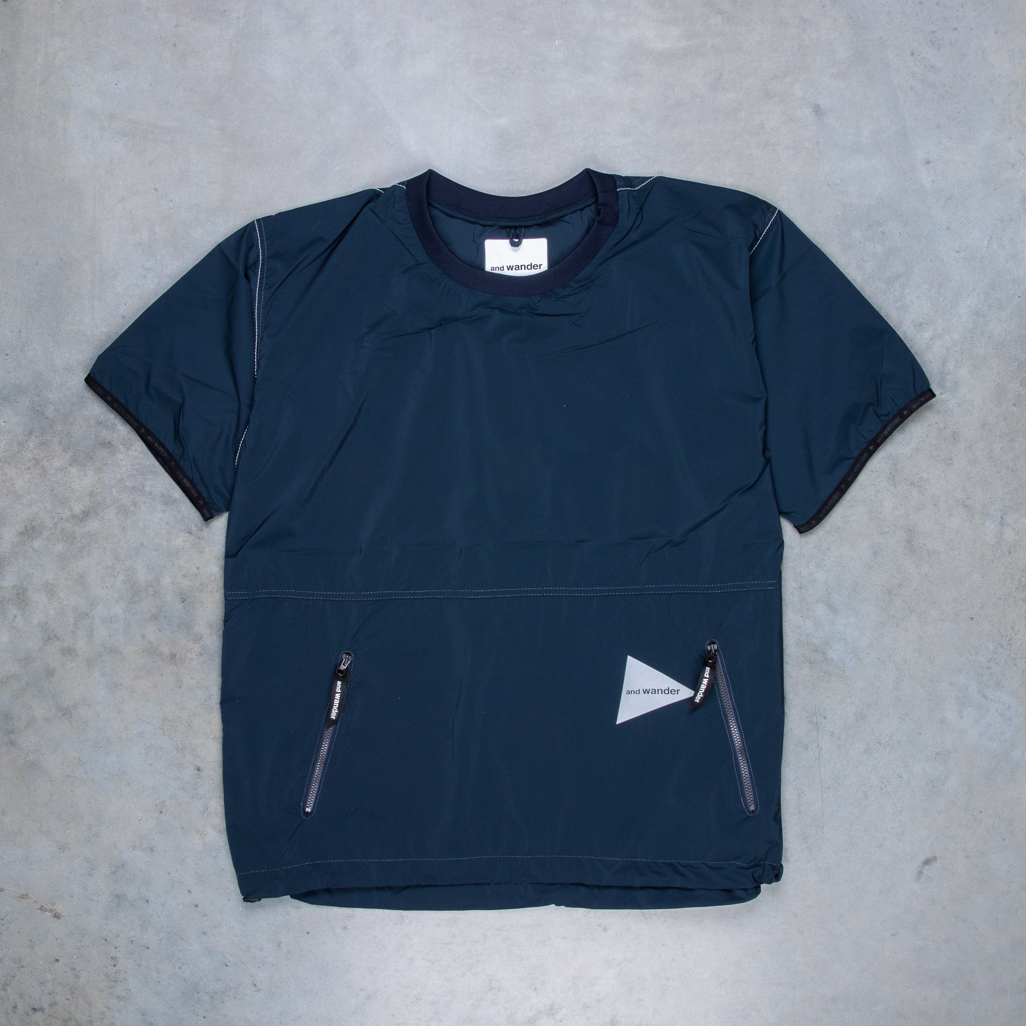 And Wander Pertex Wind T Navy