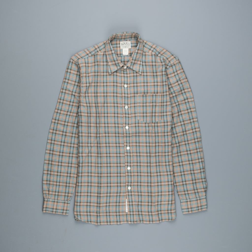 RRL Eli Shirt Tan Sage Check