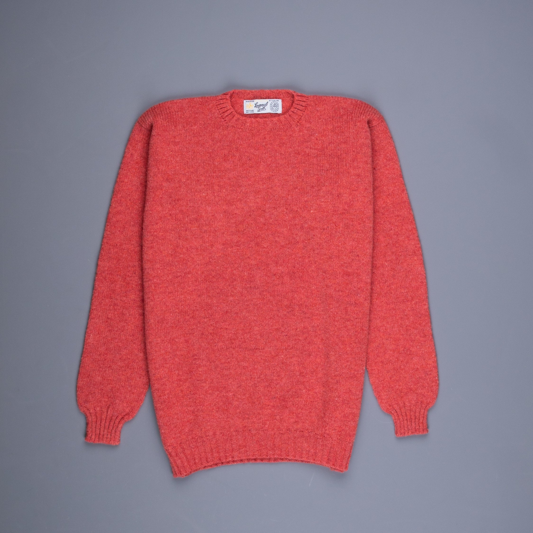 Laurence J. Smith Super Soft Seamless Crewneck Salmon