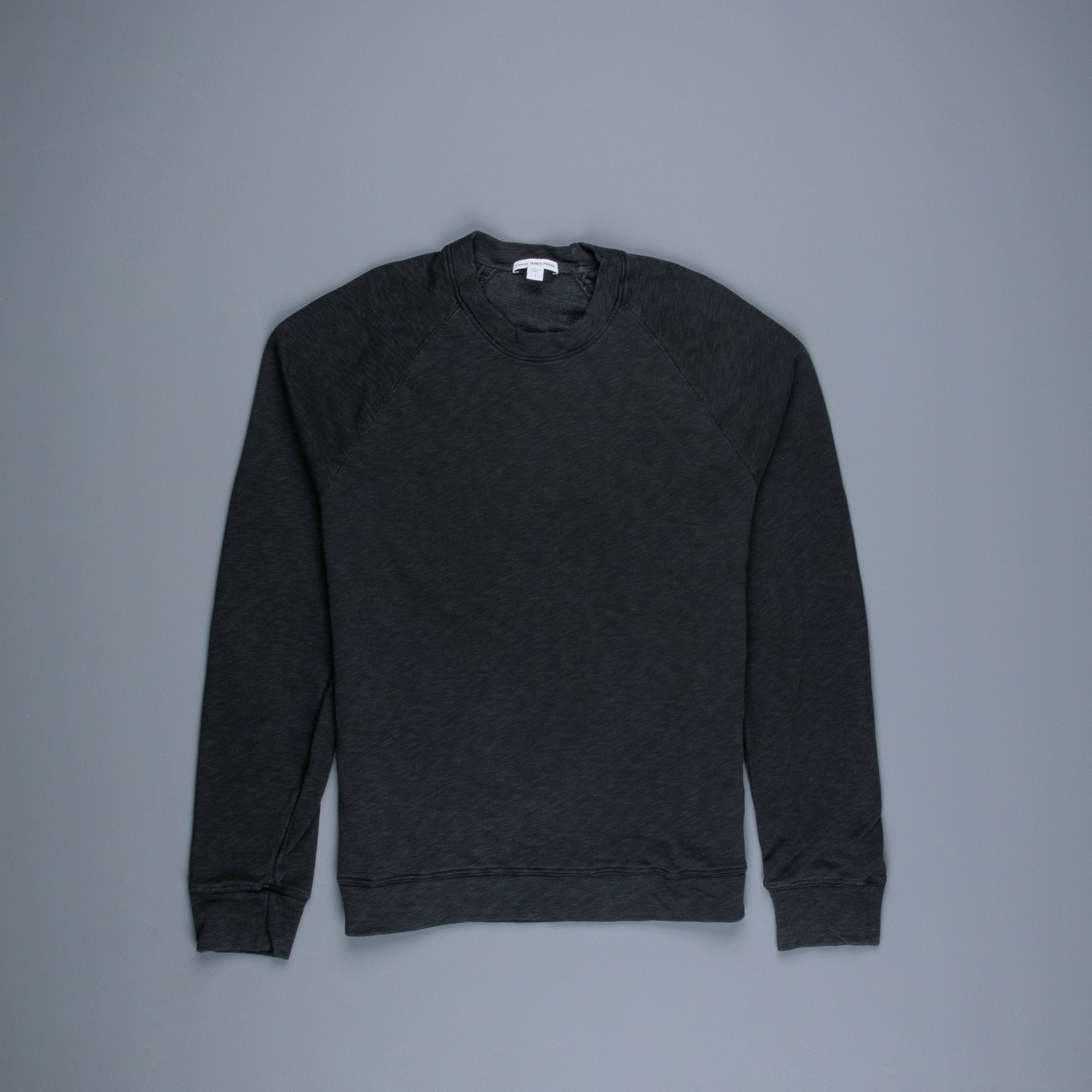 James Perse Raglan Crew Sweatshirt Carbon