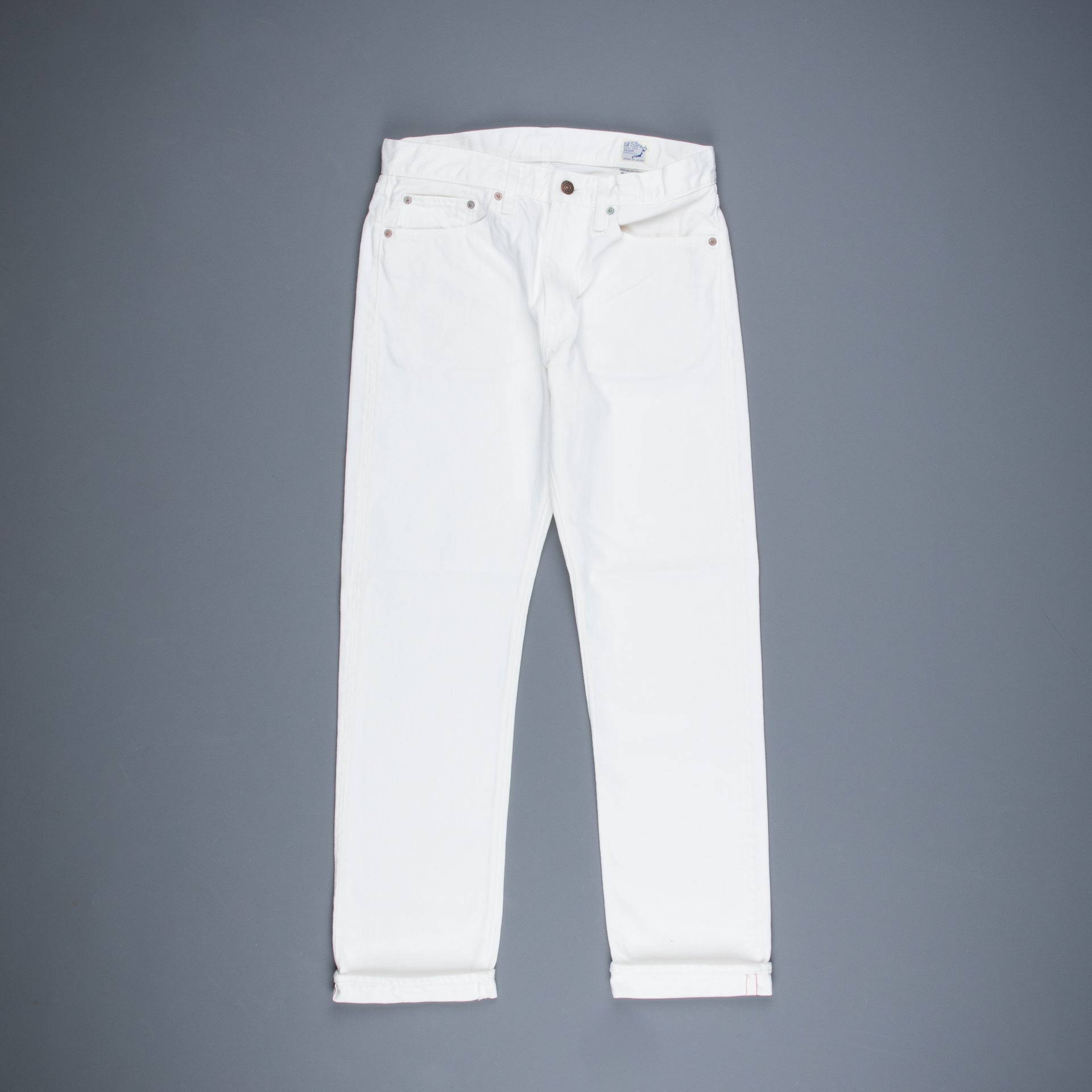 Orslow x Frans Boone Exclusive White Selvedge Denim Model 107 Ivy Fit