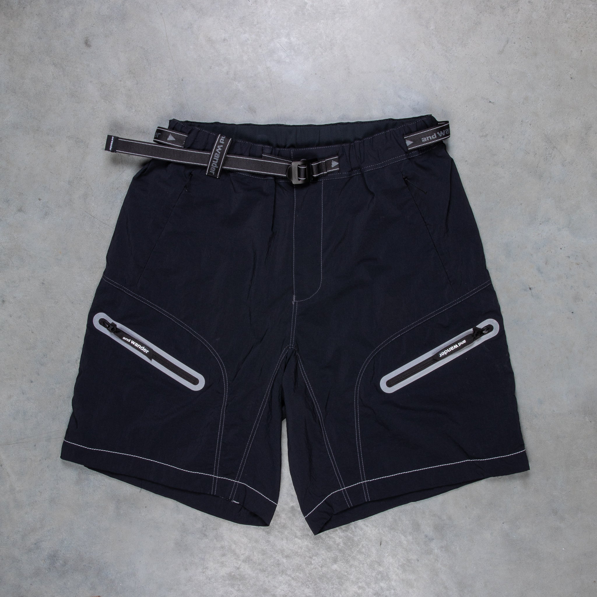 And Wander Light Hike Shorts Black