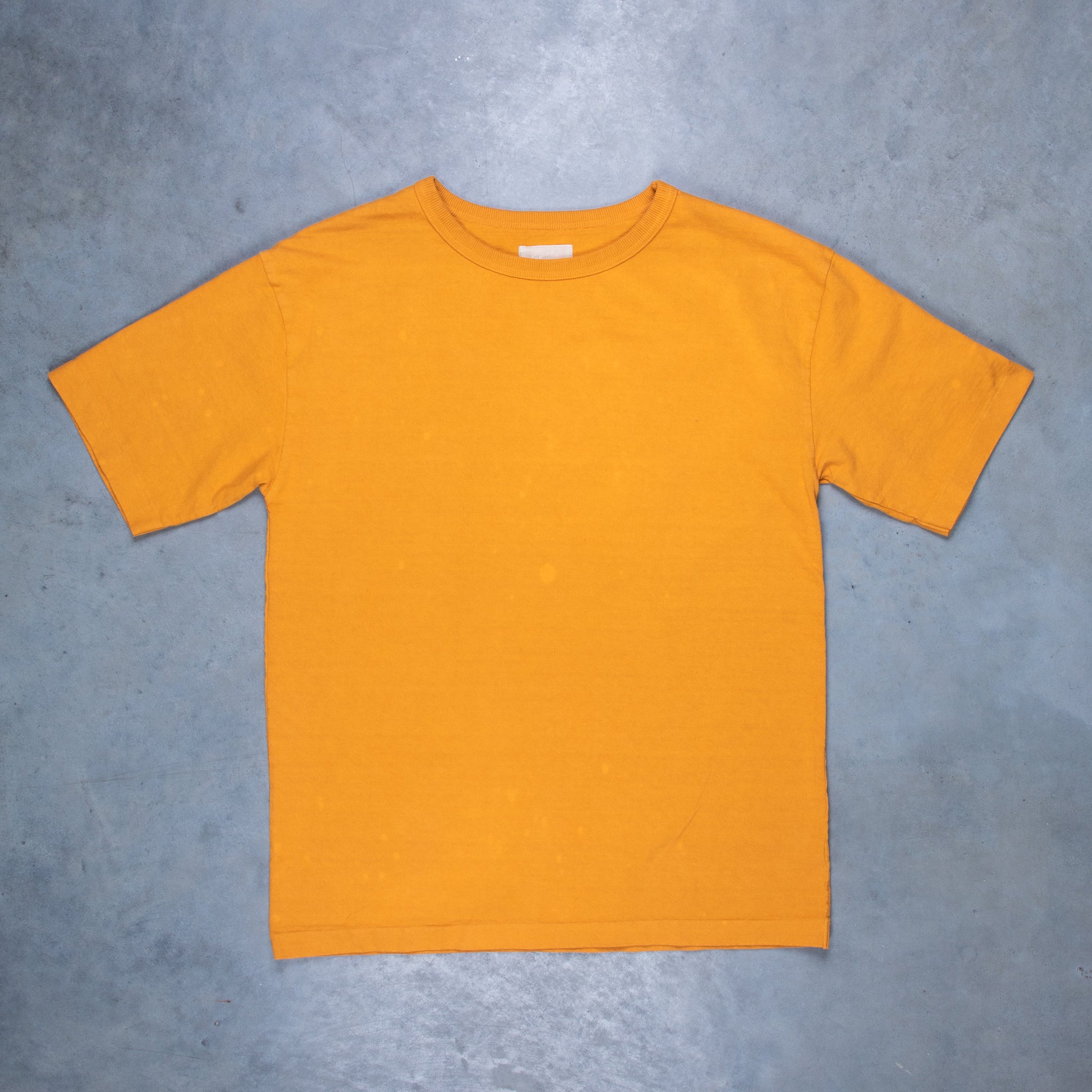 Maru Sankaku Peke 〇 △ × 9007 Short Sleeve T-Shirt Orange