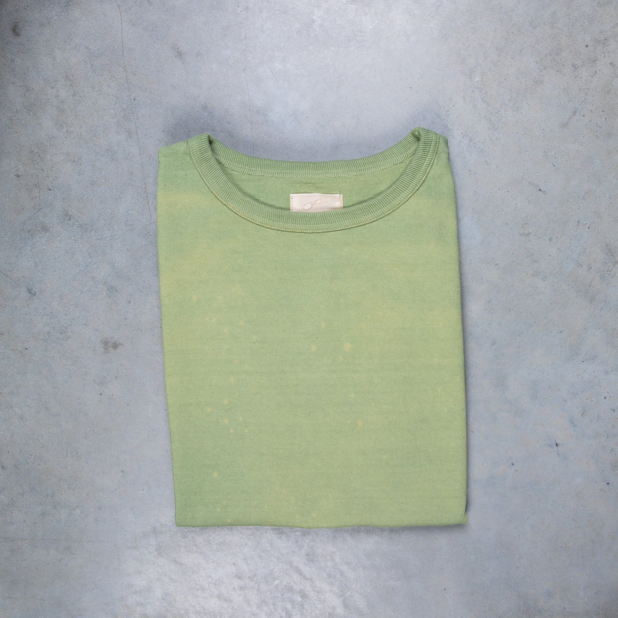 Maru Sankaku Peke 〇 △ × 9007 Short Sleeve T-Shirt Green