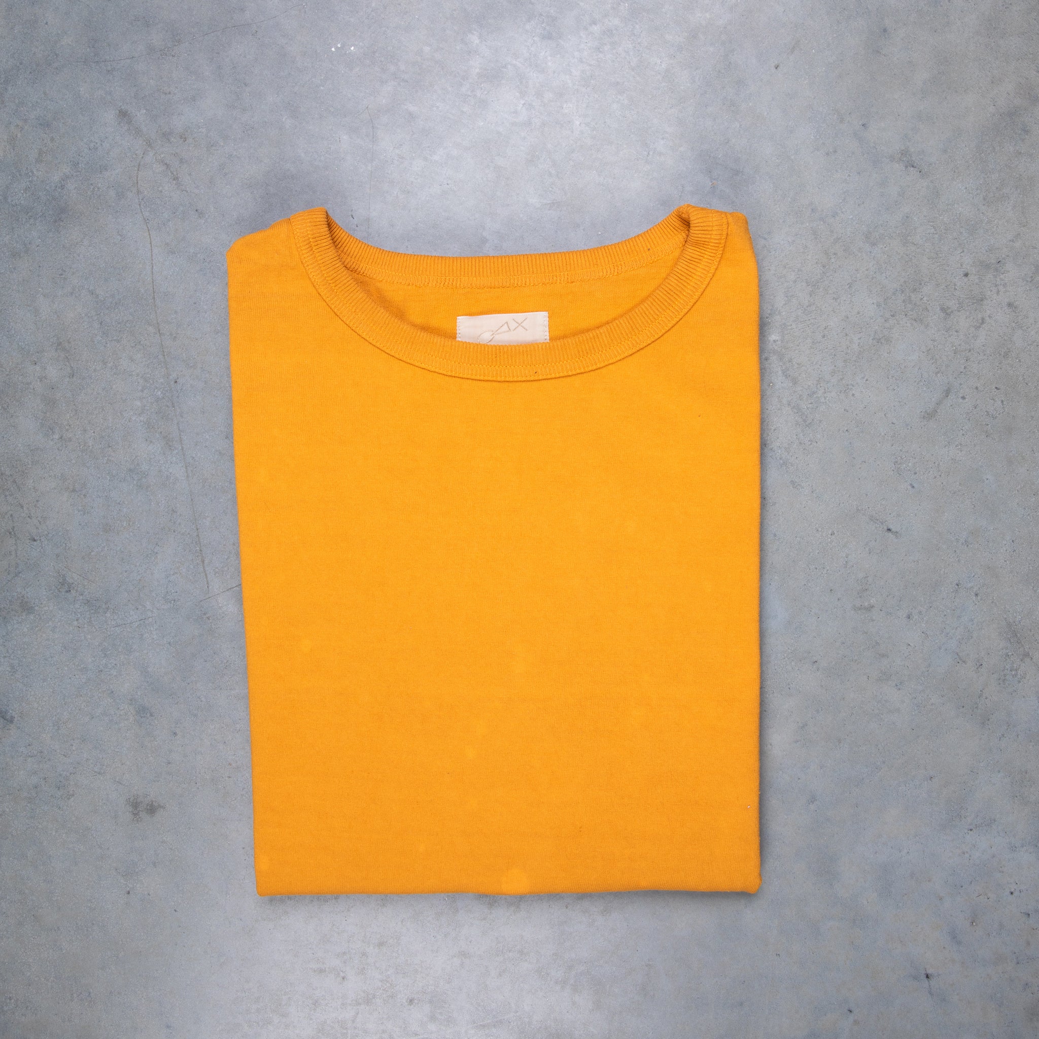 Maru Sankaku Peke 〇 △ × 9007 Short Sleeve T-Shirt Orange