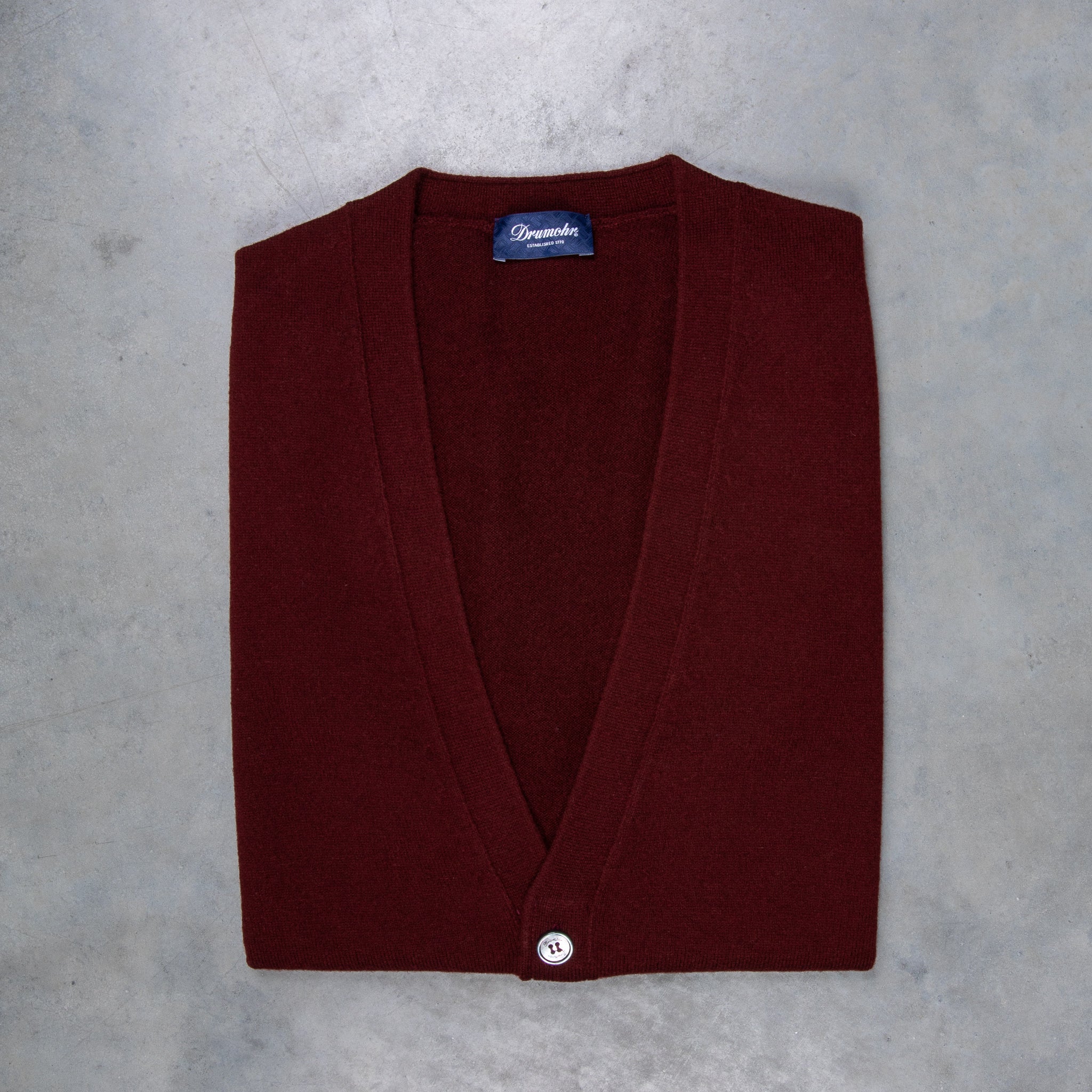 Drumohr Cashmere Gillet con Bottoni Bordo