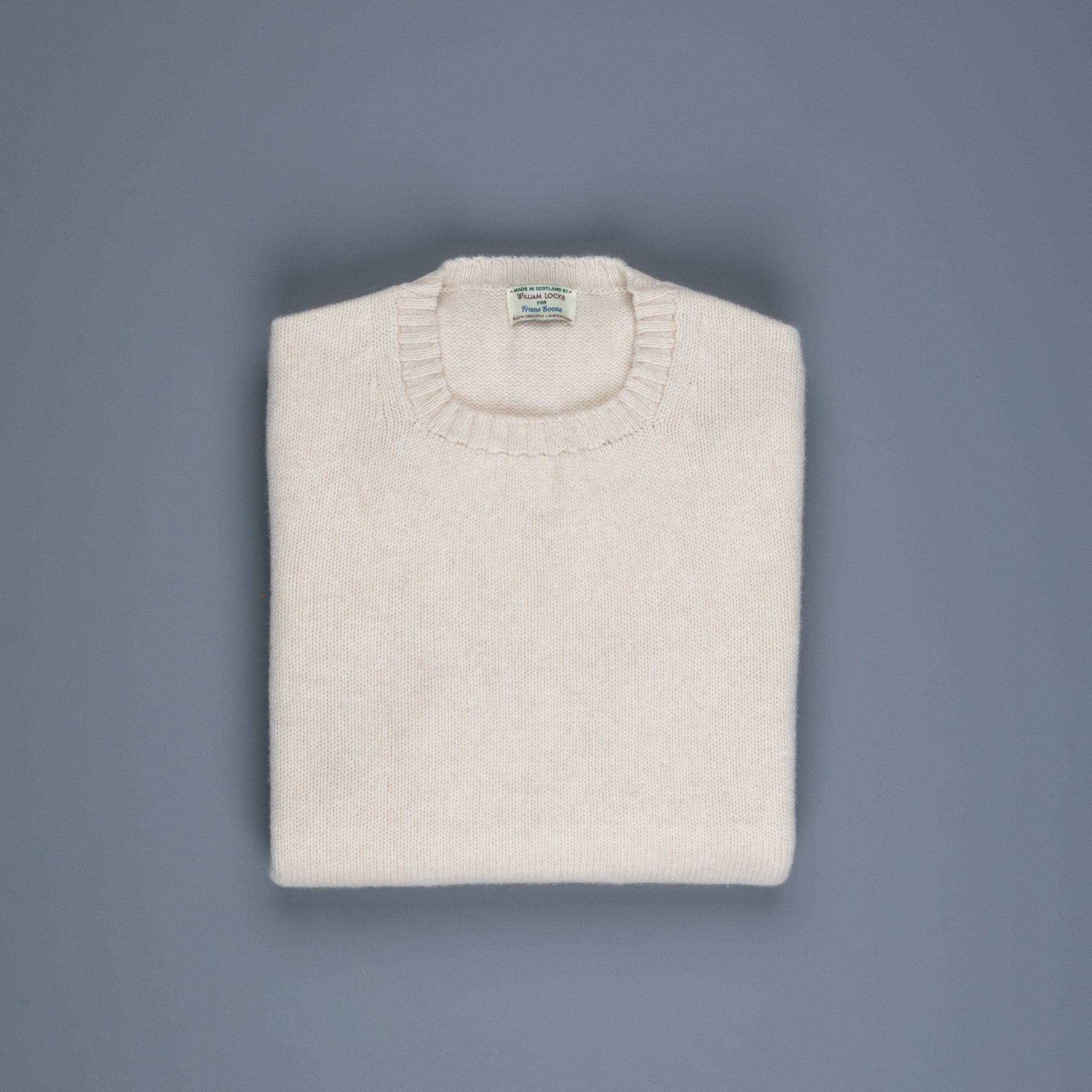 William Lockie x Frans Boone Tip Super Geelong Crew Neck Ivory