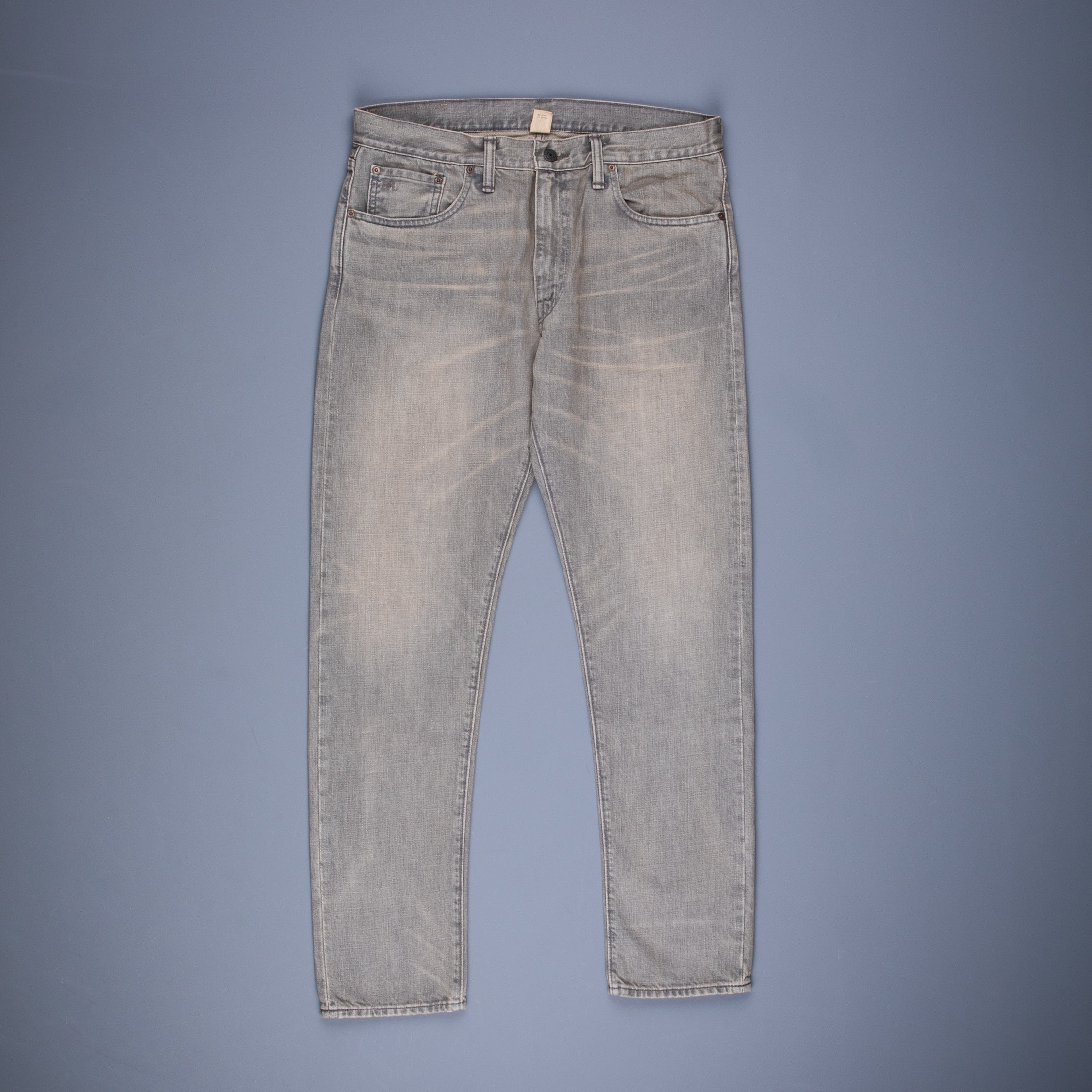 RRL Slim Narrow Cloudy Grey Wash