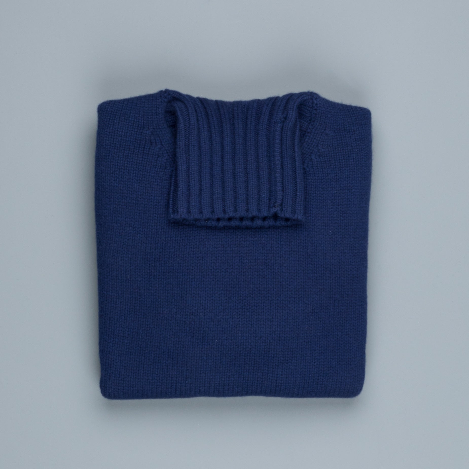 Drumohr Cashmere Tre Fili Dolcevita Navy Americana