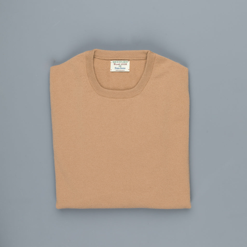 William Lockie Oxton Cashmere Crew Neck Camel