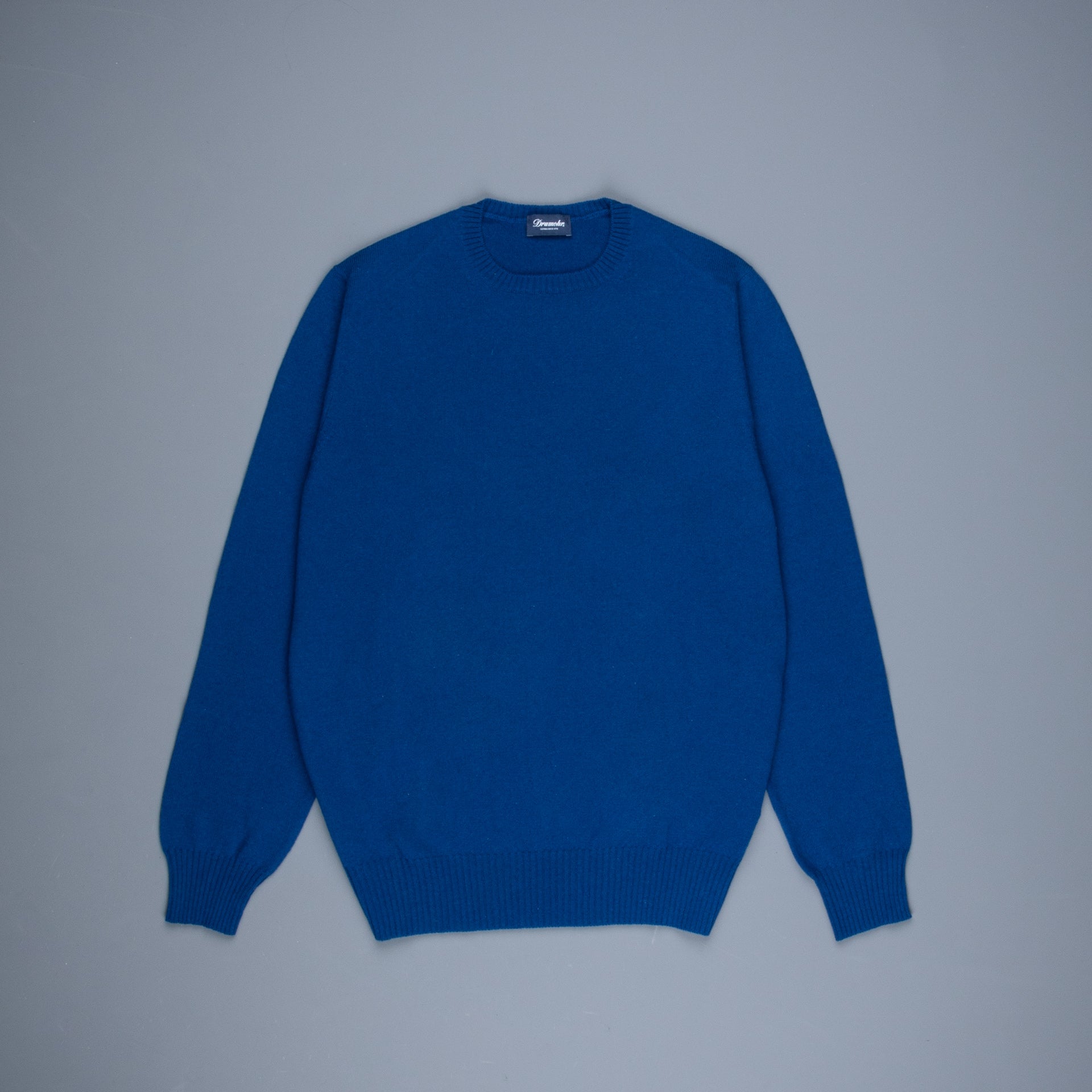 Drumohr Tabor Cashmere Crew Neck Oceano