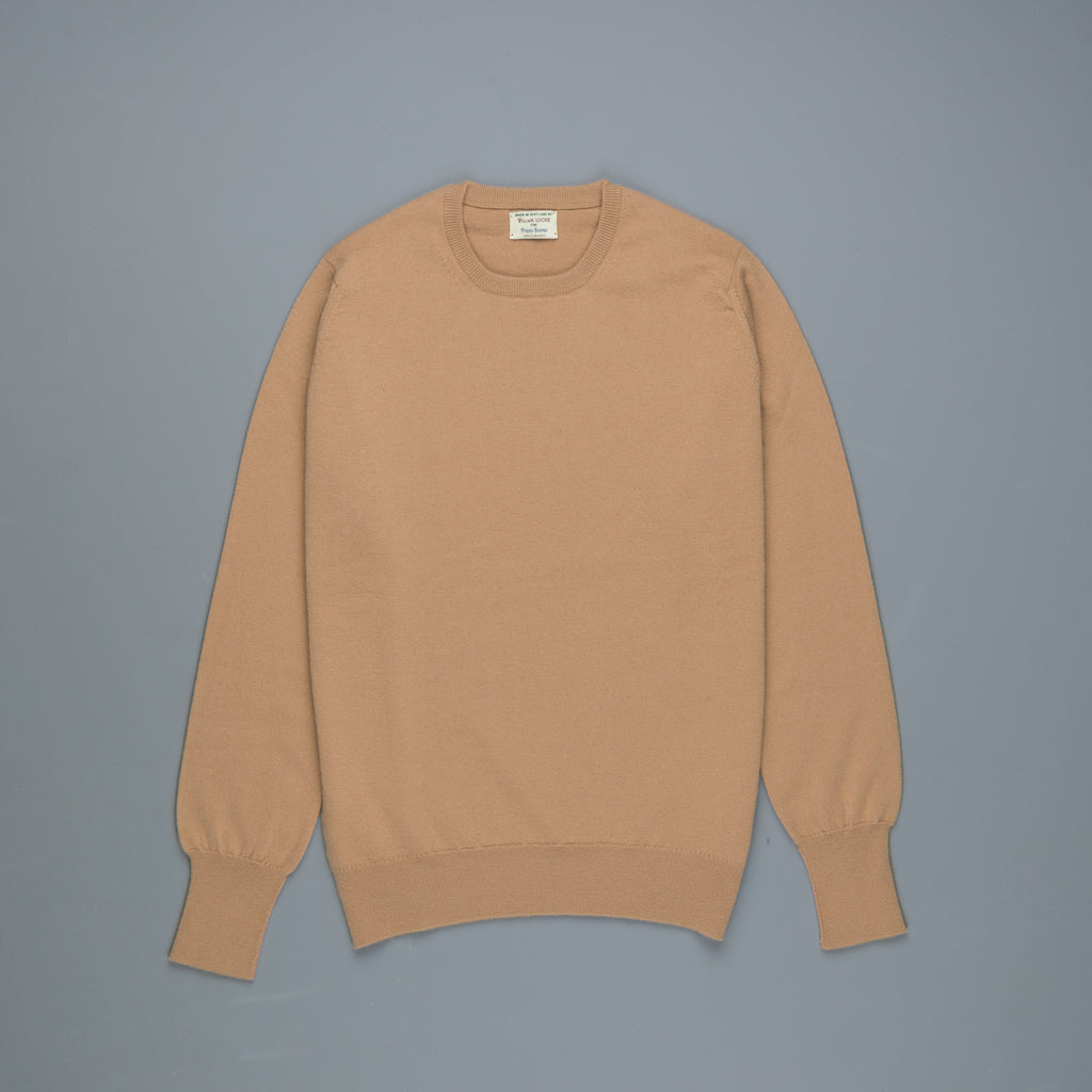 William Lockie Oxton Cashmere Crew Neck Camel