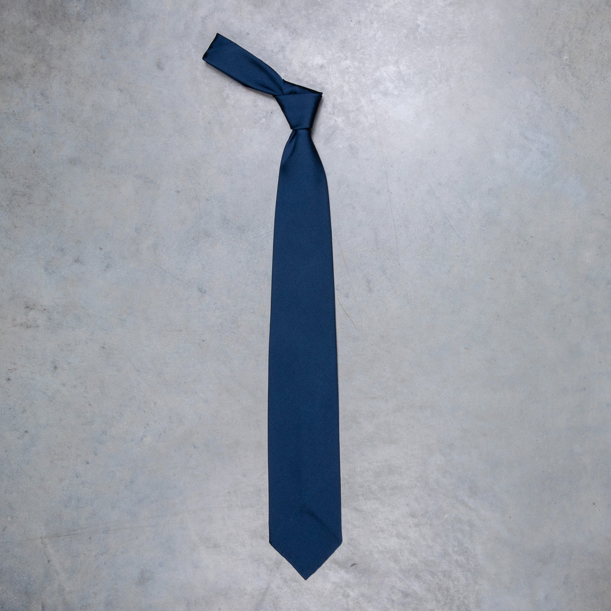 Finamore Anversa tie untipped plain tie blu