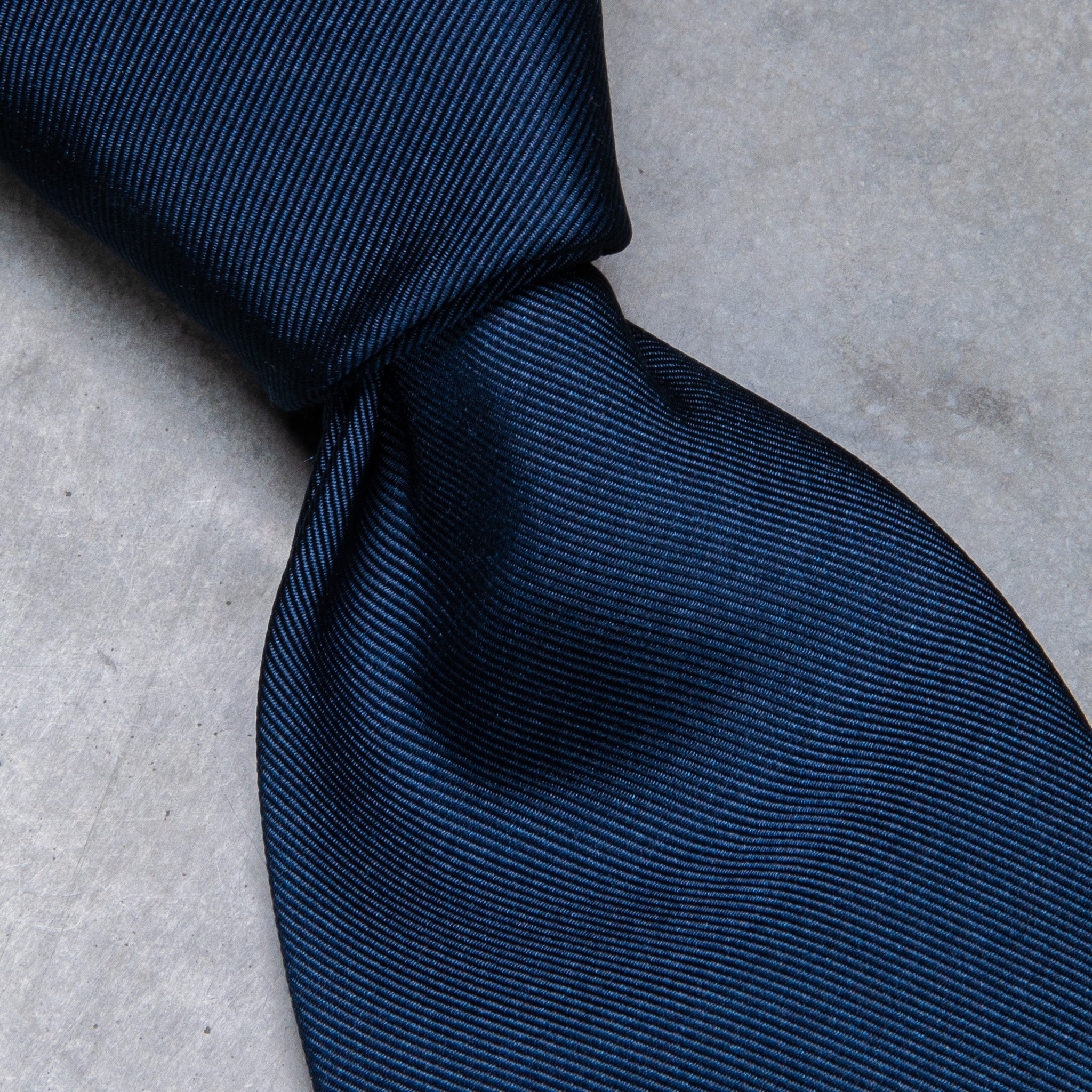 Finamore Anversa tie untipped plain tie blu