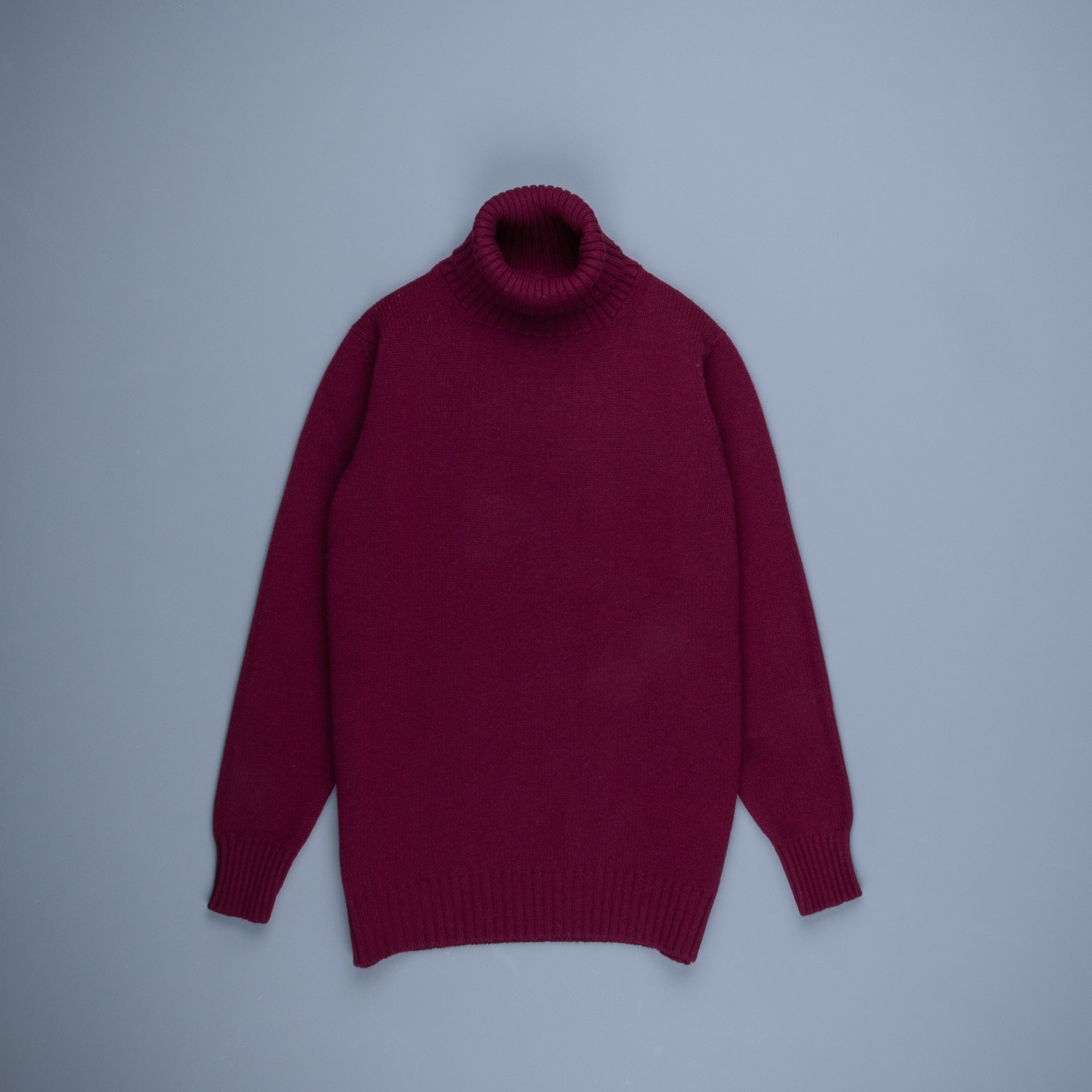 William Lockie x Frans Boone Tip Super Geelong Roll Neck Damson