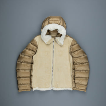 Ten C down liner shearling hooded tan – Frans Boone Store