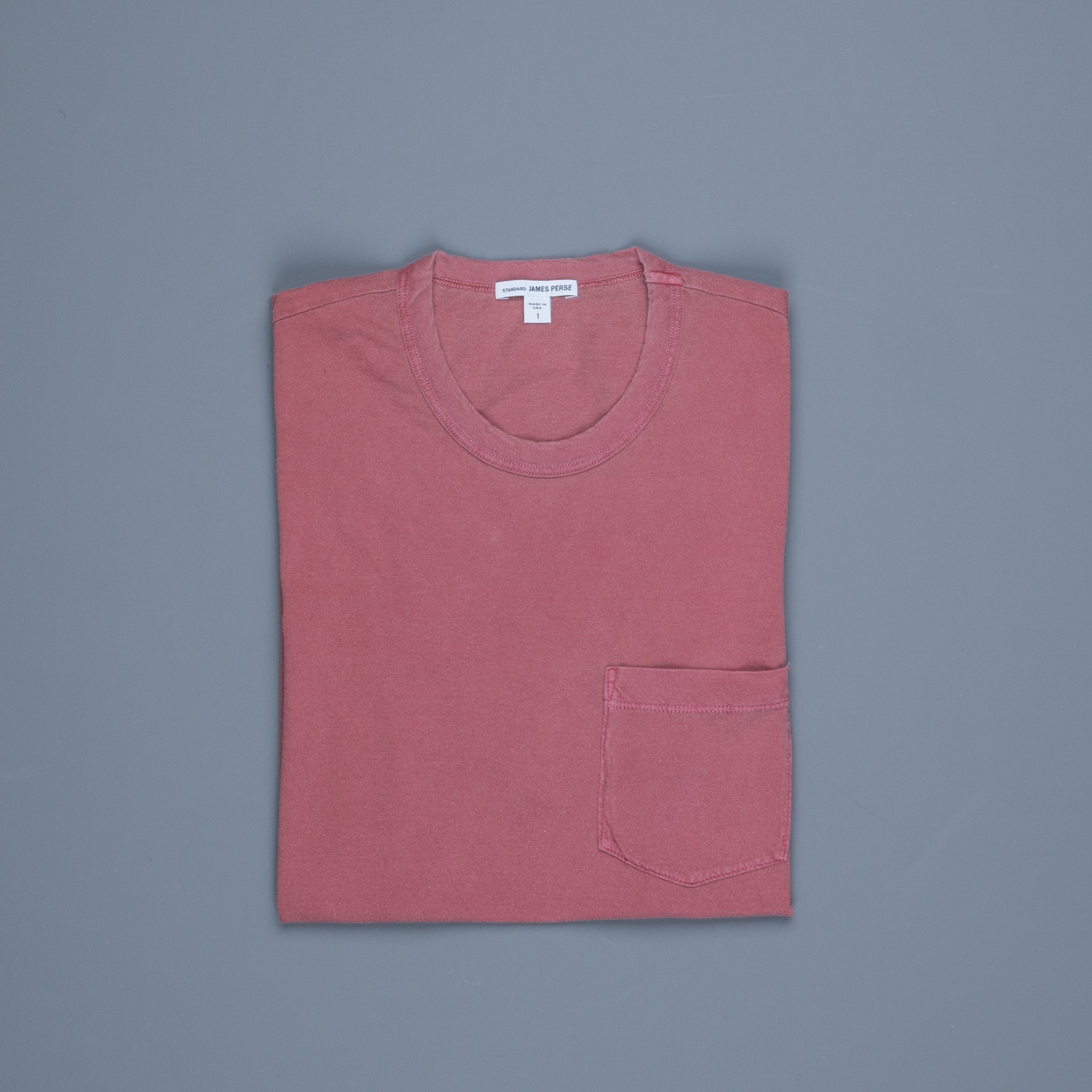 James Perse Crew Neck Pocket Tee Mars