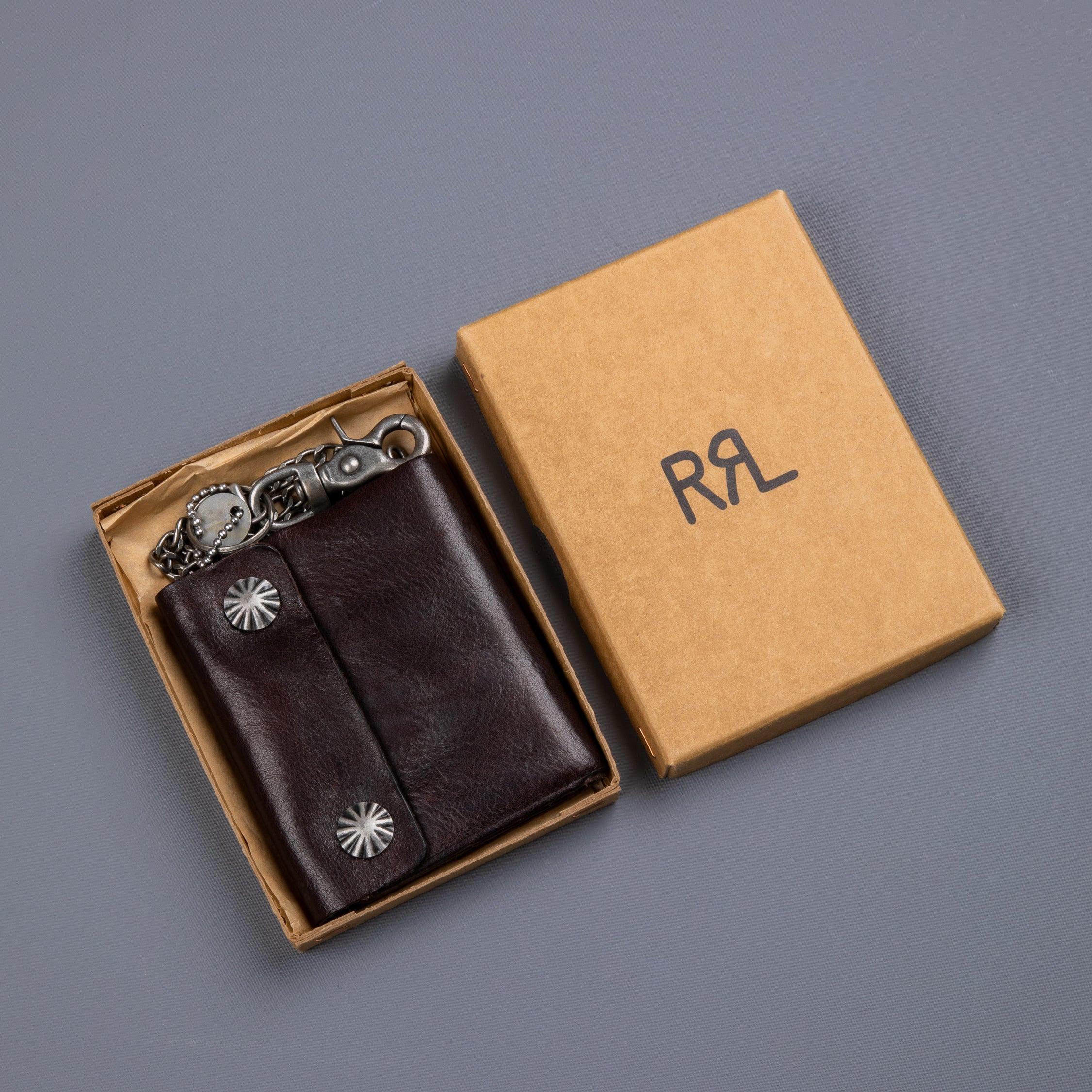 RRL Concha Ryder Wallet Small