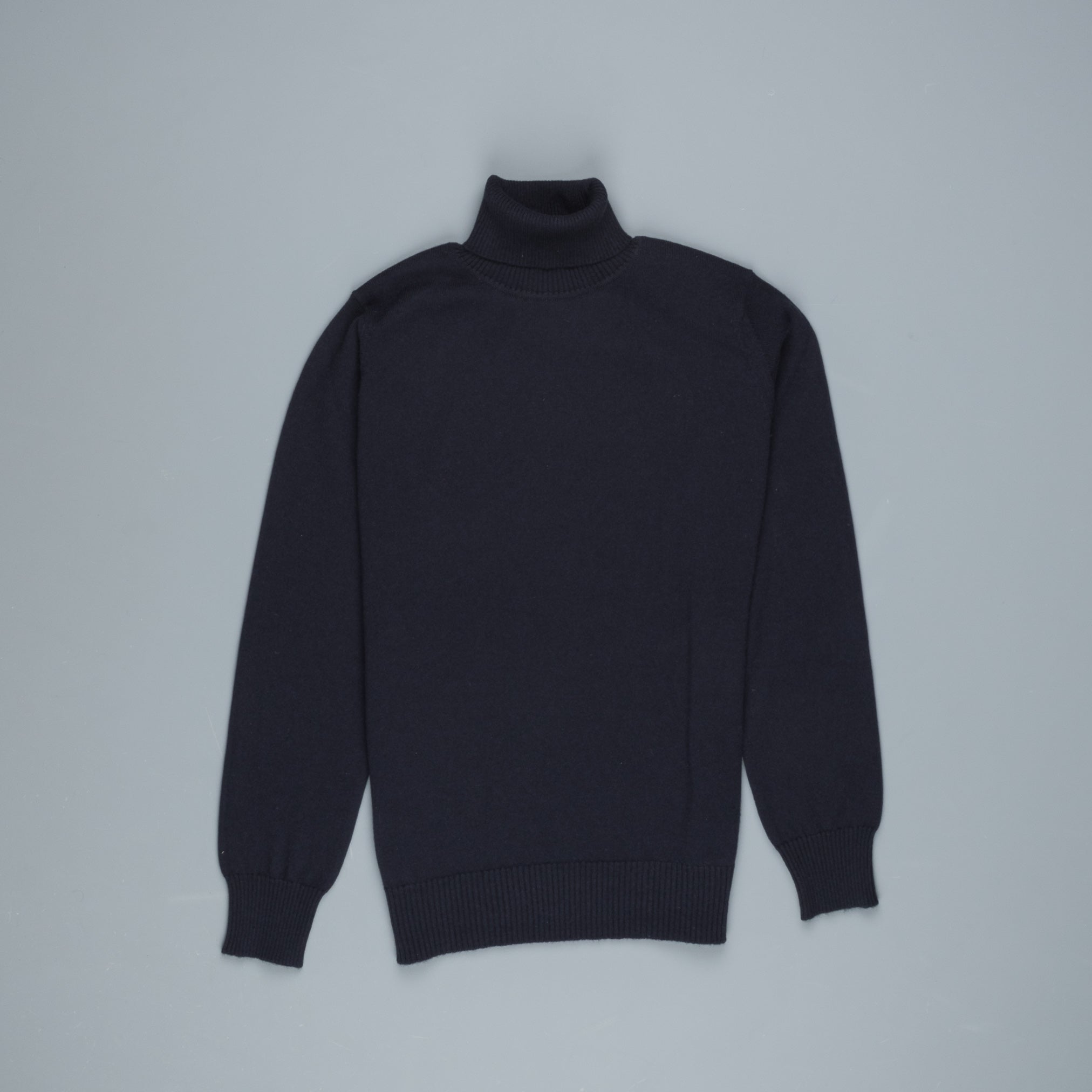 William Lockie x Frans Boone Oxton Cashmere Dolcevita Dark Navy