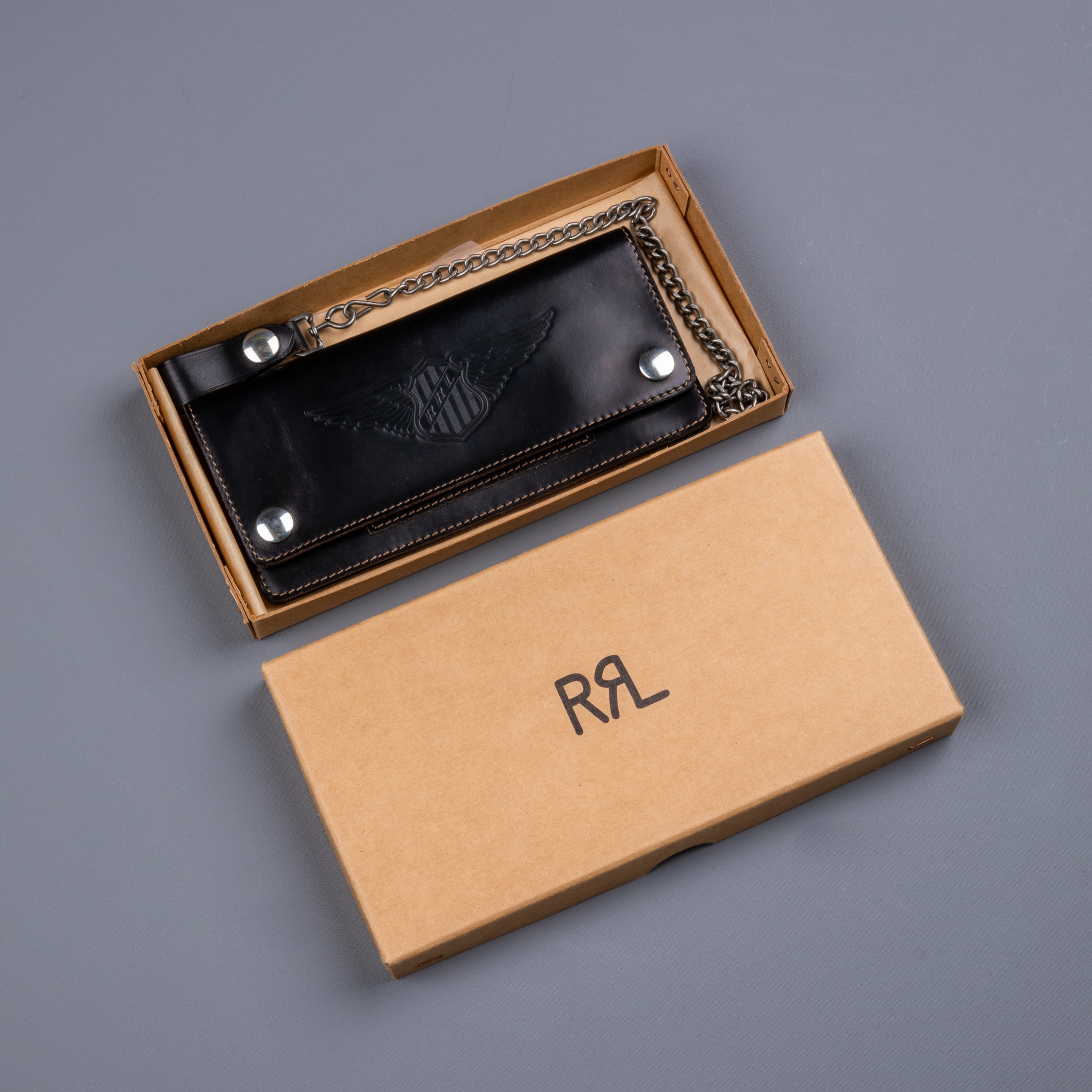 RRL New Surveyor Wallet Tumbled Leather