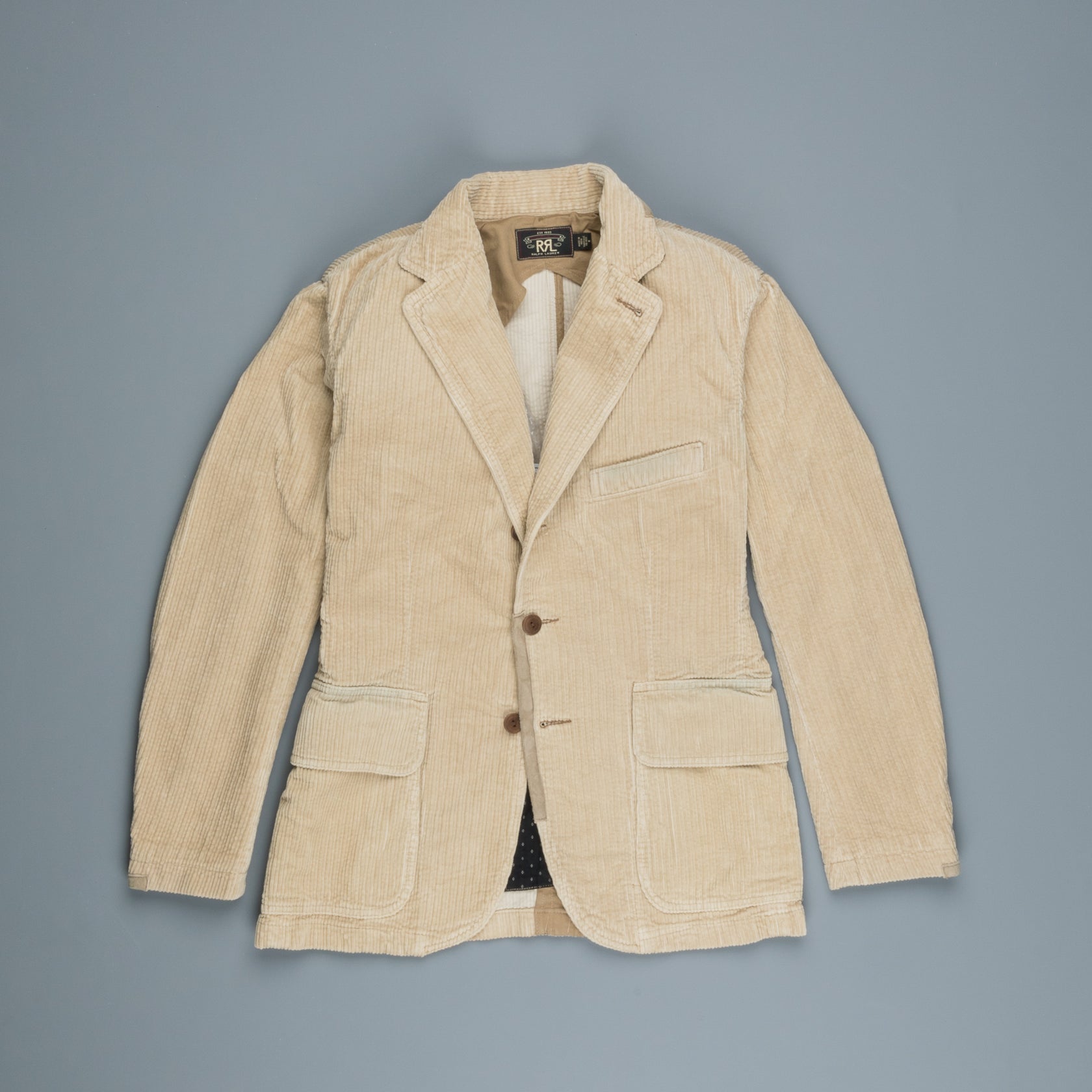 Rrl Howdon Corduroy Sports Coat Khaki Stonen Frans Boone Store