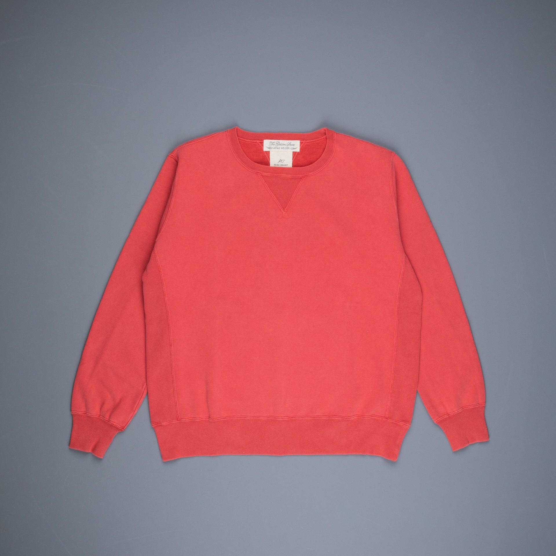 Remi Relief Special Finish Fleece Crew neck sweater Bright Red