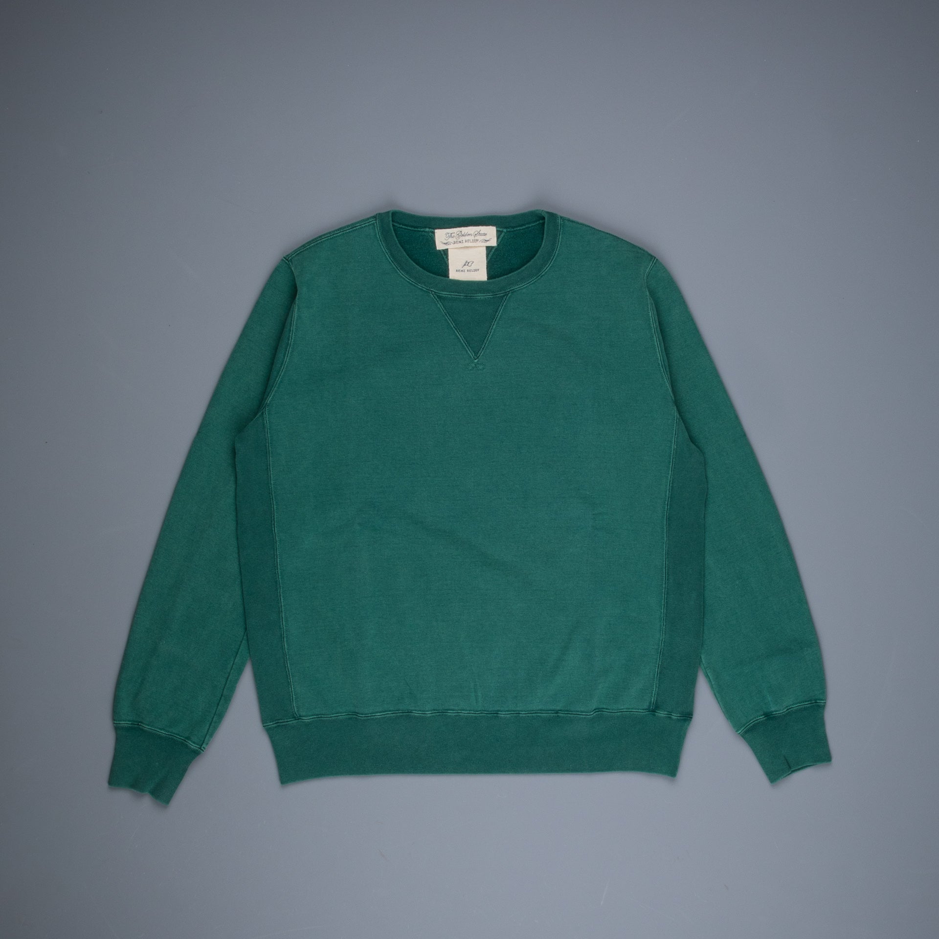 Remi Relief Special Finish Fleece Crew neck sweater Exclusive! Green