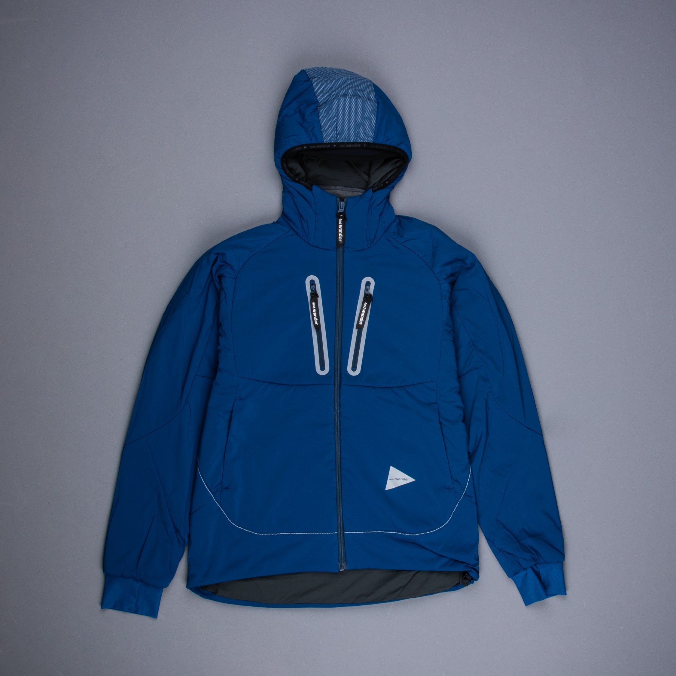 And Wander Pertex Wind Jacket Dark Blue