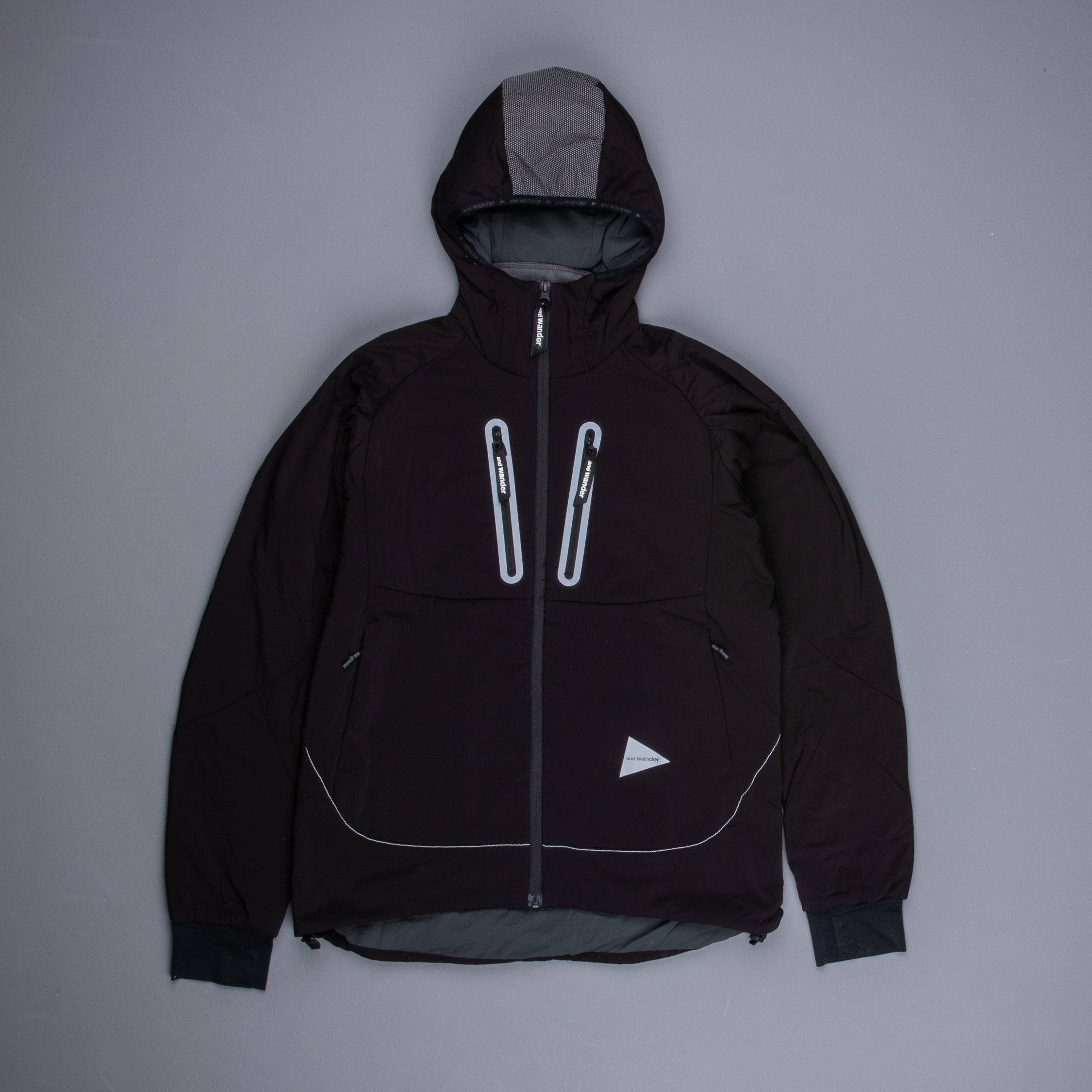 And Wander Alpha Air Hoodie Black