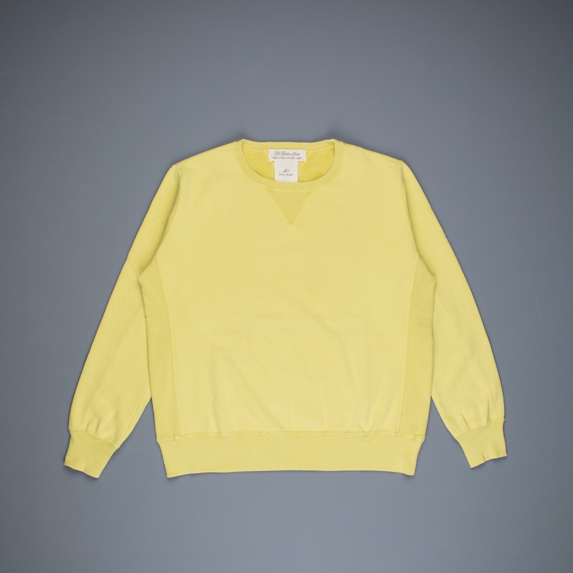 Remi Relief Special Finish Fleece Crew neck sweater yellow