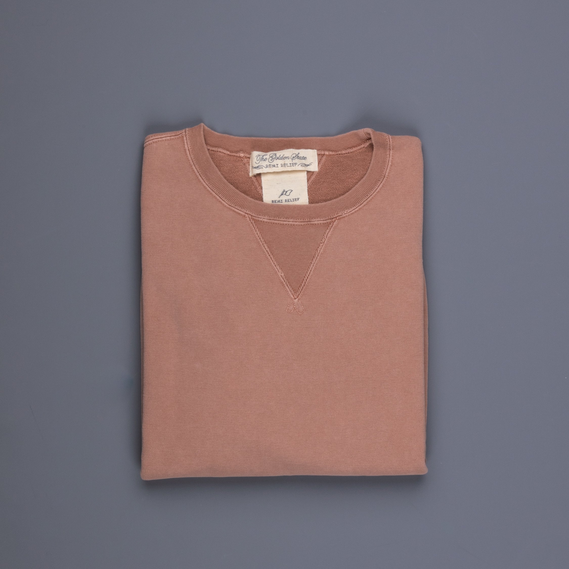 Remi Relief Special Finish Crew Neck Sweatshirt Salmon