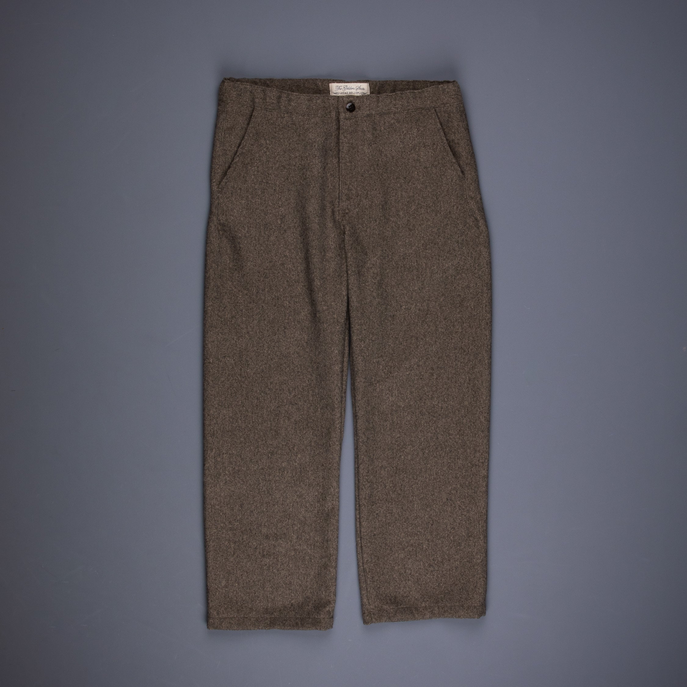 Remi Relief Poly Tweed Pants Beige