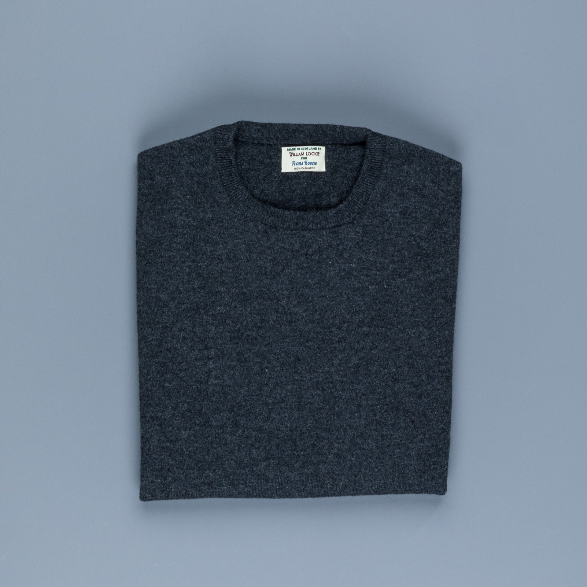 William Lockie Oxton Cashmere Crew Neck Charcoal