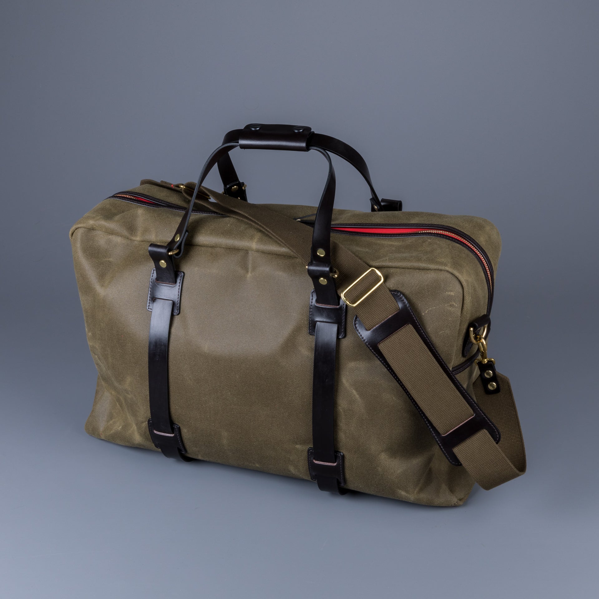 Croots Vintage Waxed Canvas Holdall Olive - Large