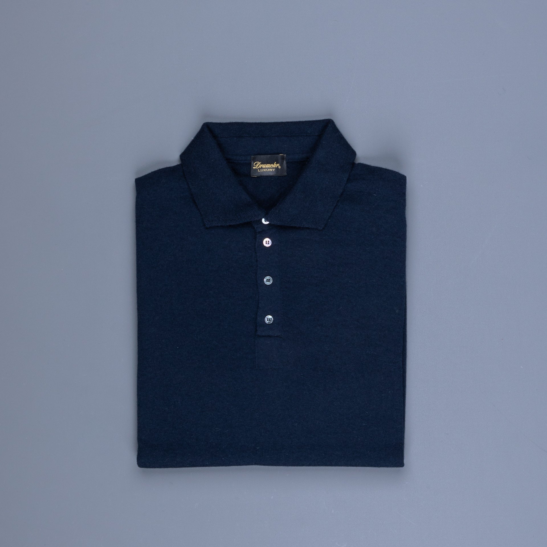 Drumohr Cotton Cashmere ML Polo Verde Ginepro – Frans Boone Store