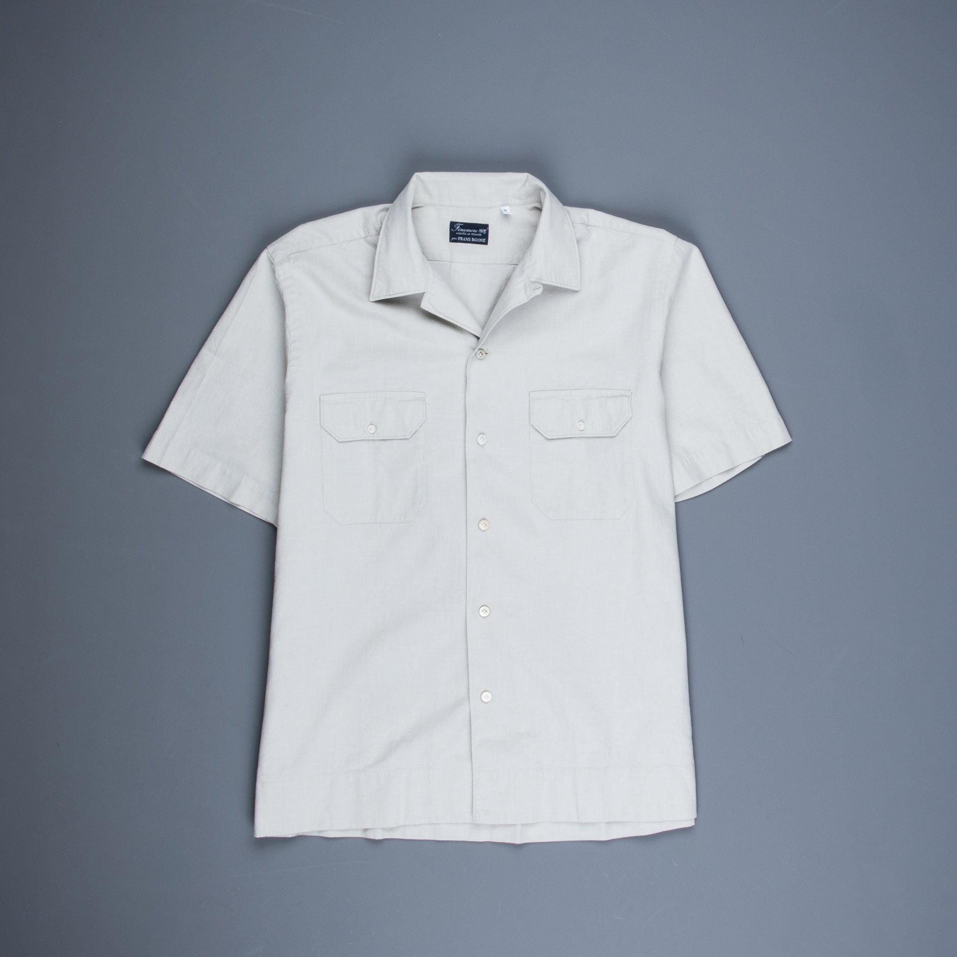 Finamore x Frans Boone Baia Shirt Chambray Beige