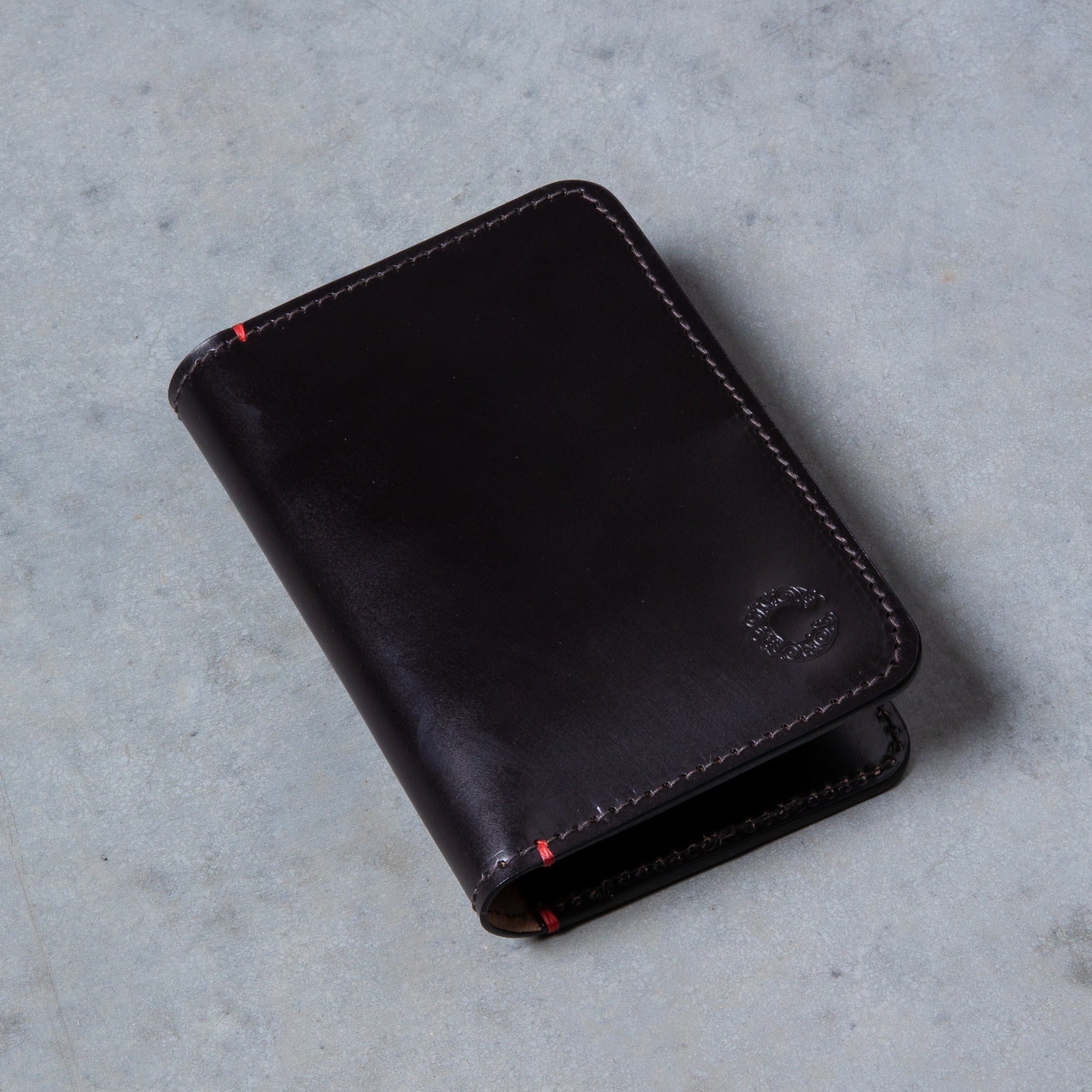 Croots Malton Bridle Leather Passport Wallet Dark Havana