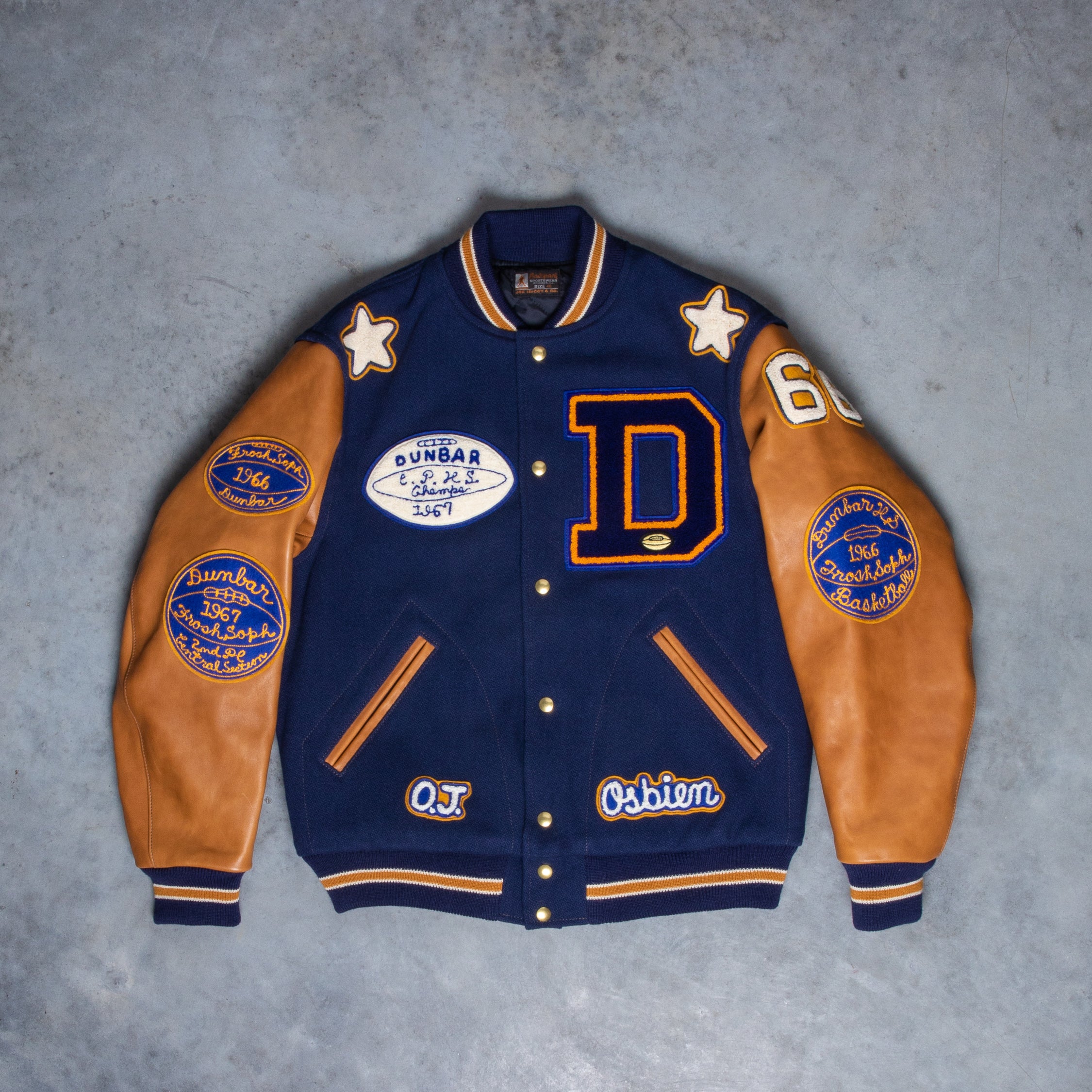 The Real McCoy's Wool Varsity Jacket Dunbar