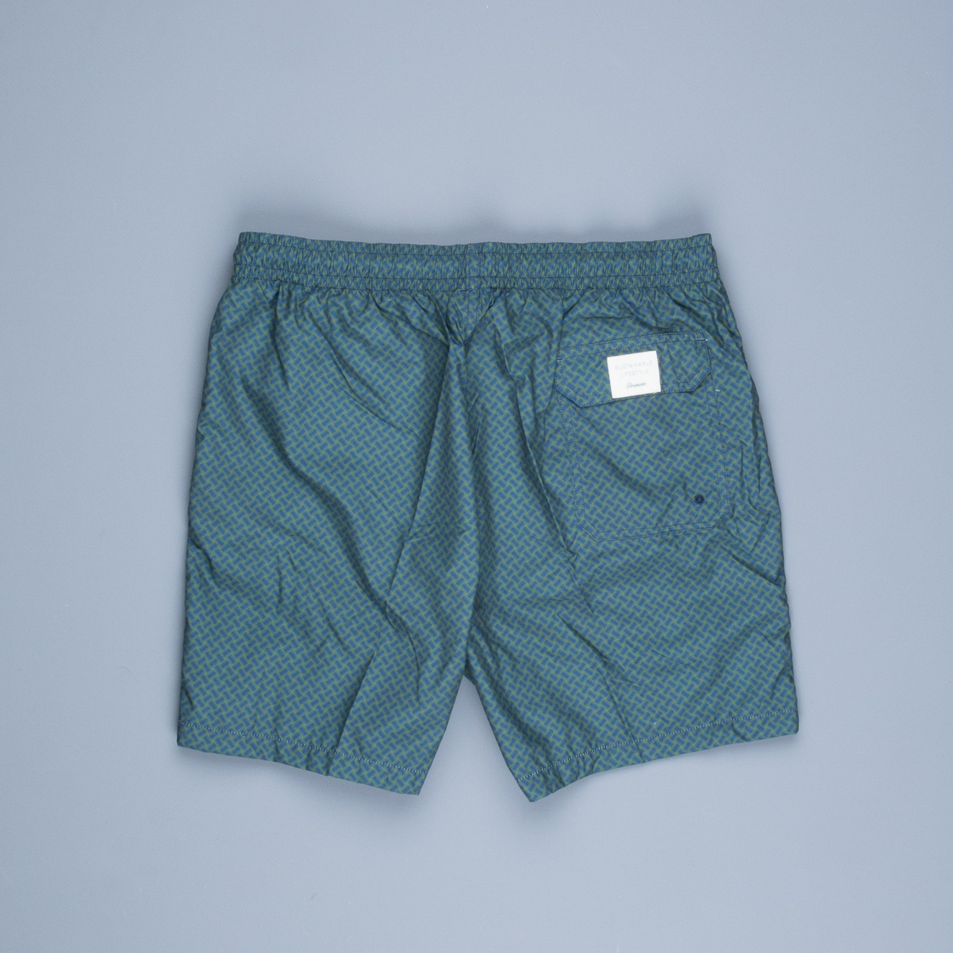 Drumohr Swimsuit Dark Green and Blu