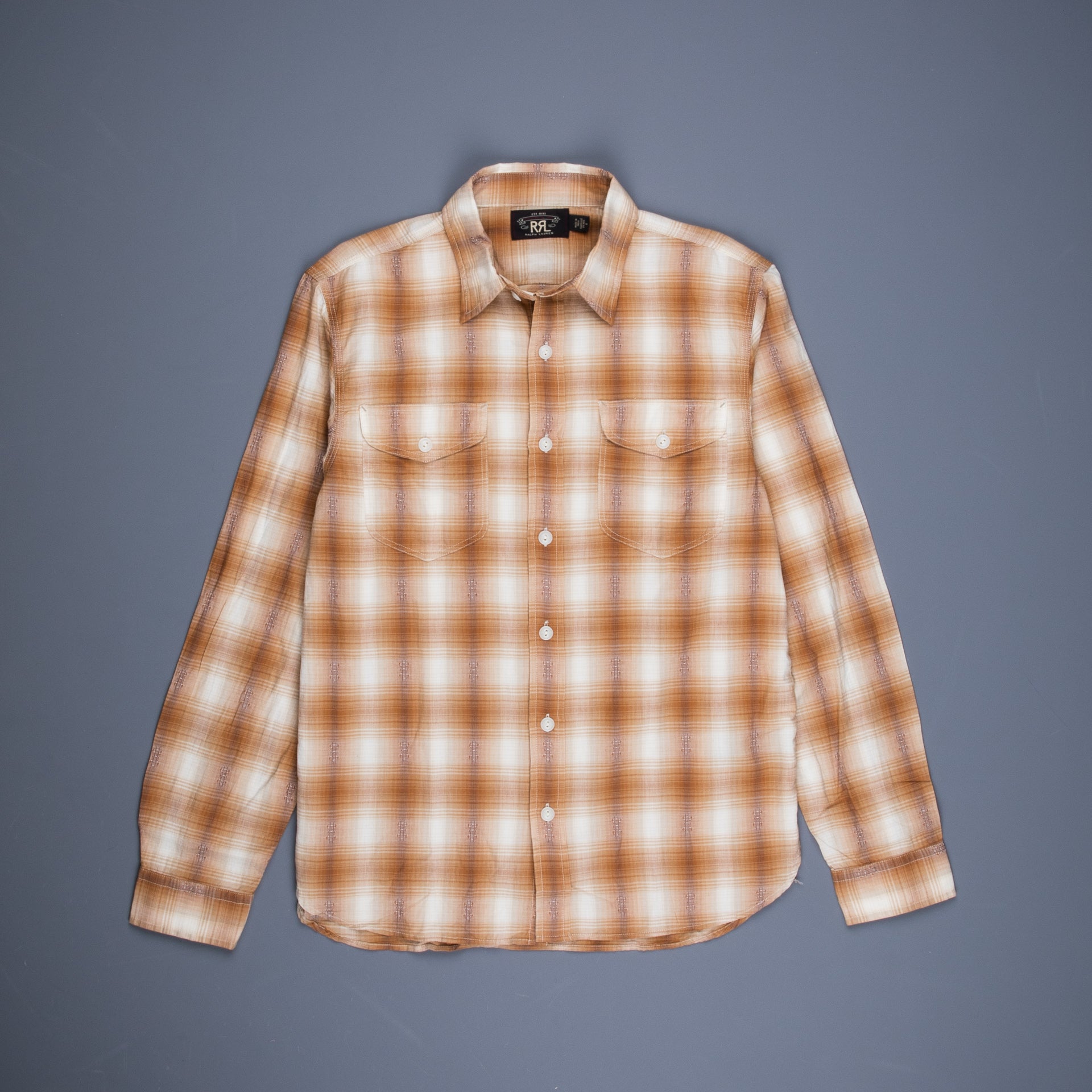 RRL Lee Workshirt Tan Cream