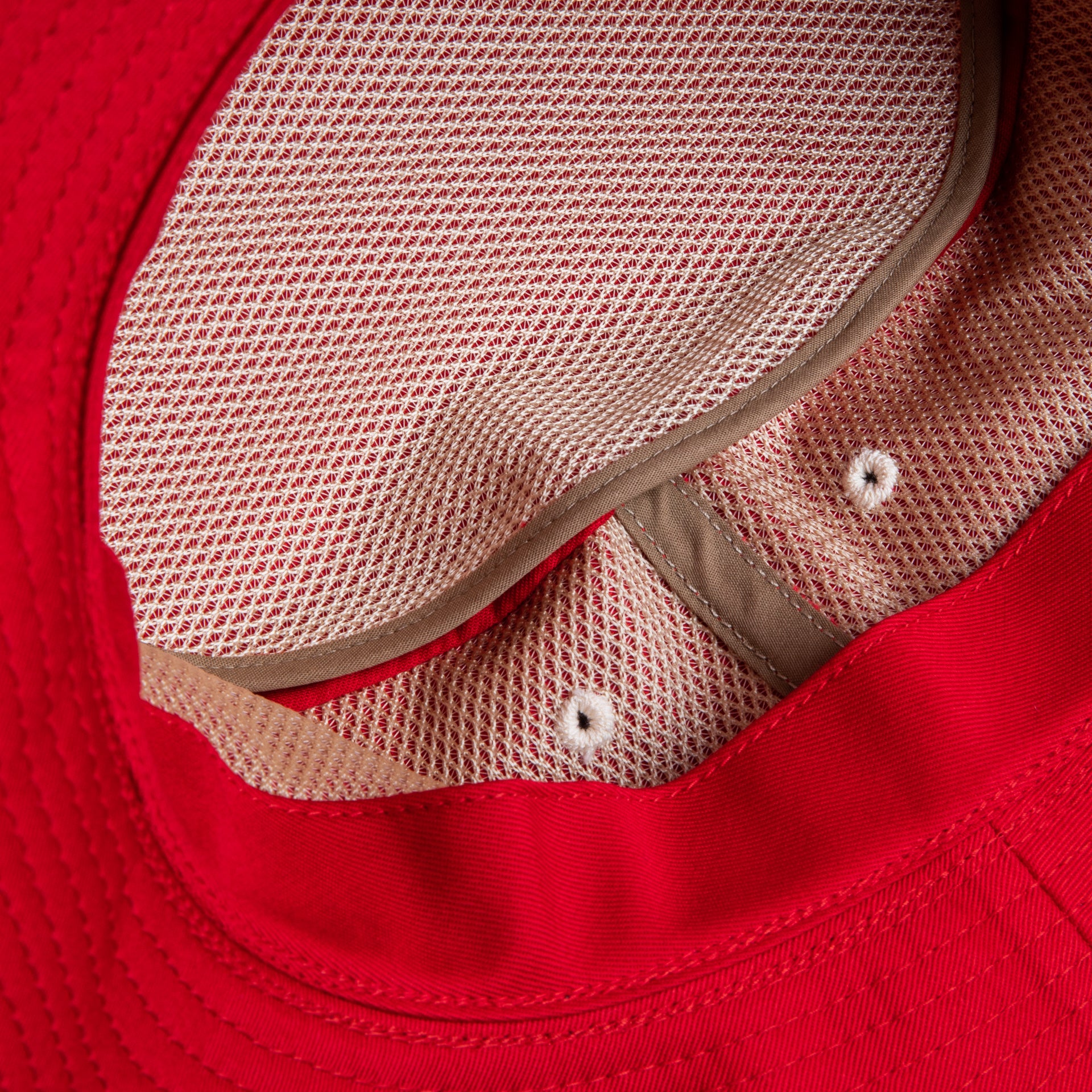 The Real McCoy's Cotton Fishing Bucket Hat Red